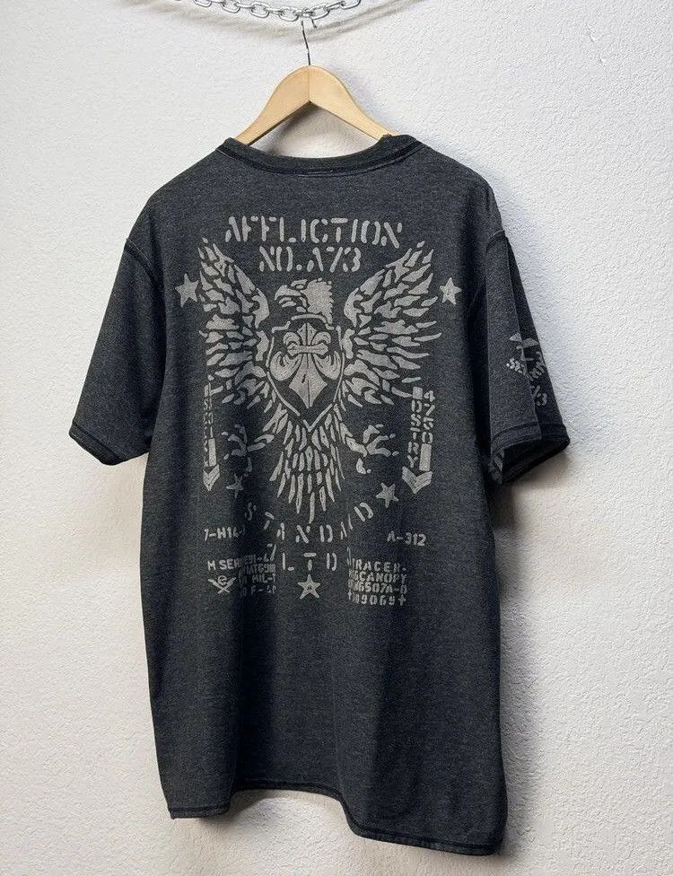 Affliction Affliction Vintage Reversible Double Skull T Shirt Size US XL / EU 56 / 4 - 10 Thumbnail
