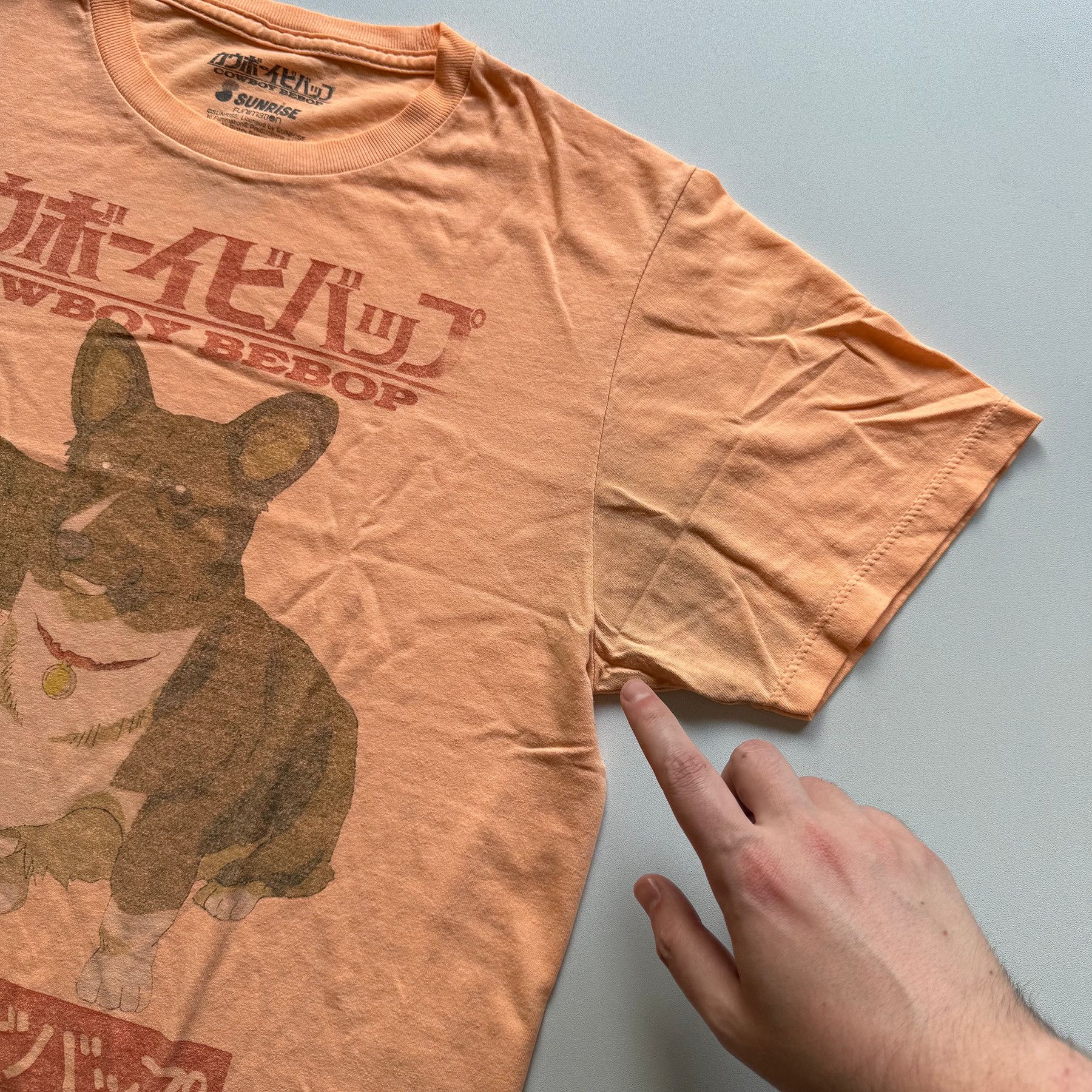 Vintage 2010s Vintage Cowboy Bebop Ein Corgi Sunrise Funimation Tee Size US M / EU 48-50 / 2 - 4 Thumbnail