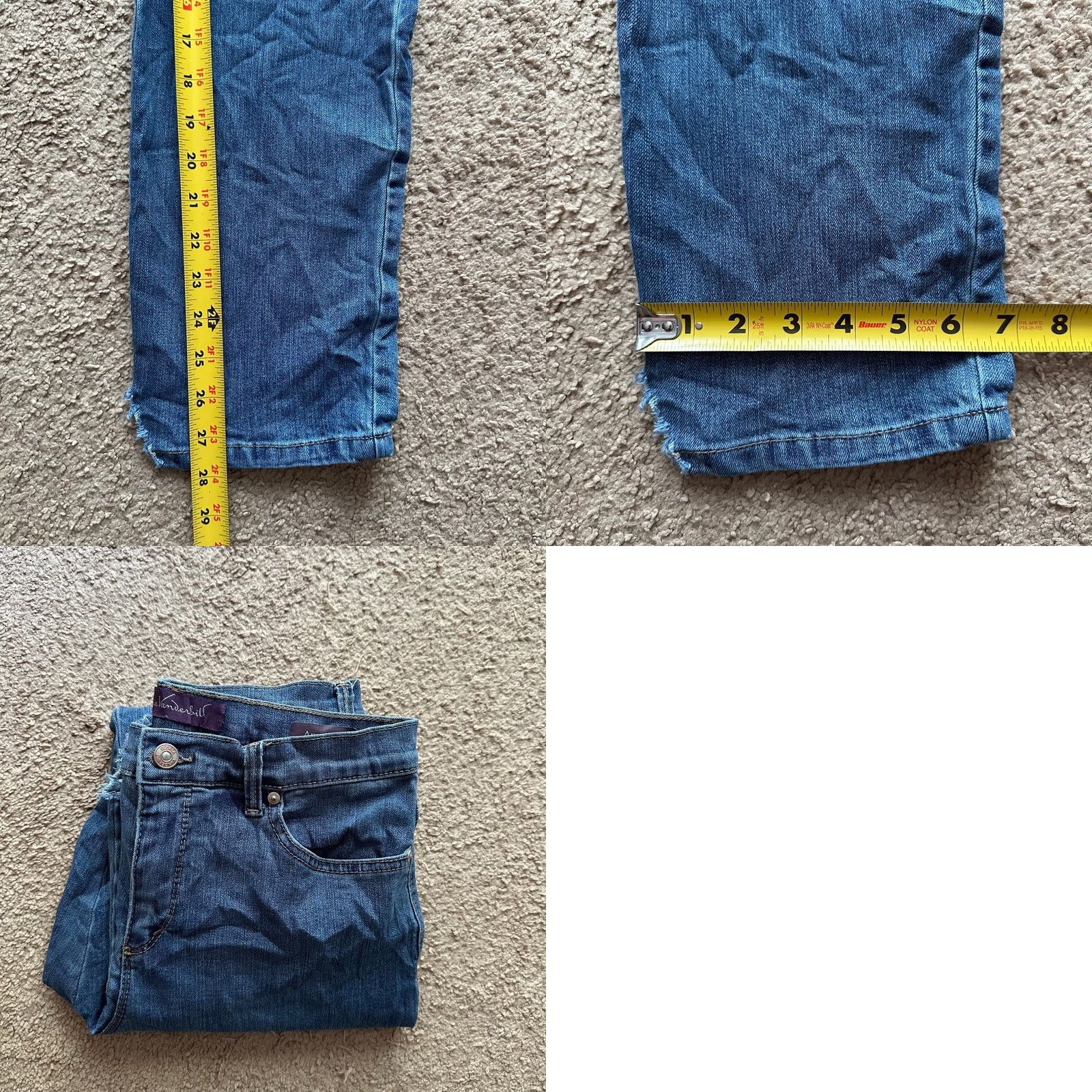 Gloria Vanderbilt Gloria Vanderbilt Jeans Womens 8 Petite Mid Rise Blue Denim Skinny Amanda Size 30" / US 8 / IT 44 - 9 Thumbnail