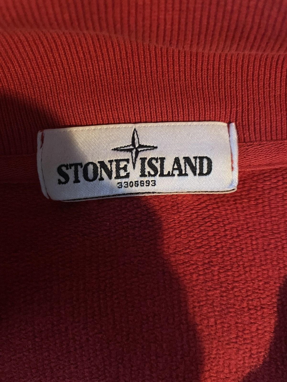 Stone Island Vintage Stone Island Patch Program Red Zip Hoodie – XL Size US XL / EU 56 / 4 - 4 Thumbnail