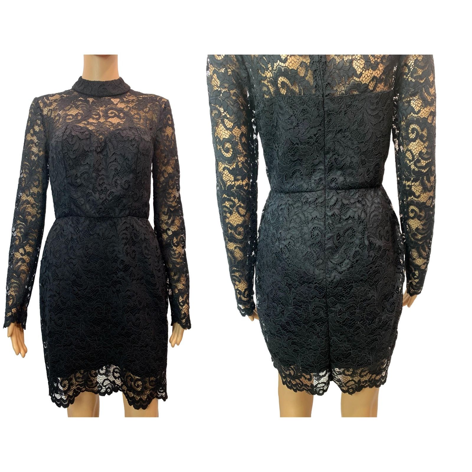Other Missguided Black Lace Dress Pencil Skirt 8 Size M / US 6-8 / IT 42-44 - 6 Thumbnail