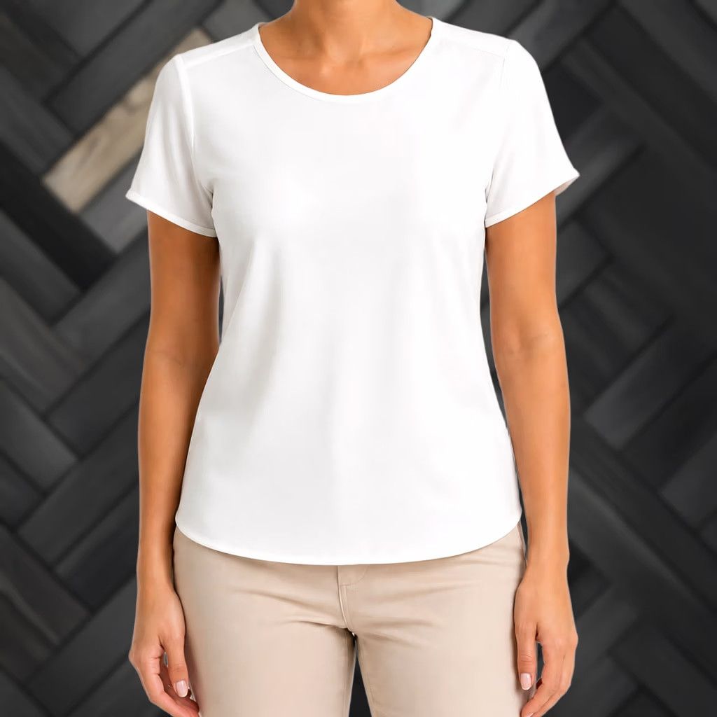 Hugo Boss HUGO BOSS Blouse Women White | Short Sleeve | 2 | Regular Fit | 100% Polyester | Made In Poland Size XS / US 0-2 / IT 36-38 - 1 Thumbnail