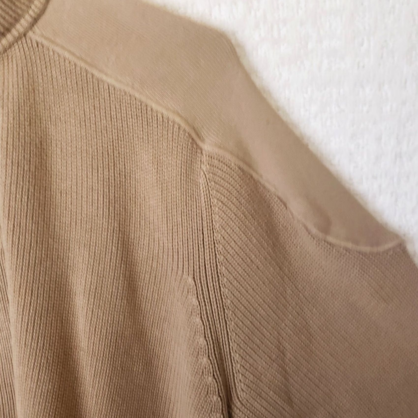 Orvis VINTAGE ORVIS Sweater Mens M Military 1/4 Zip Cotton Mock Neck Shoulder Patches Brown Size US M / EU 48-50 / 2 - 6 Thumbnail