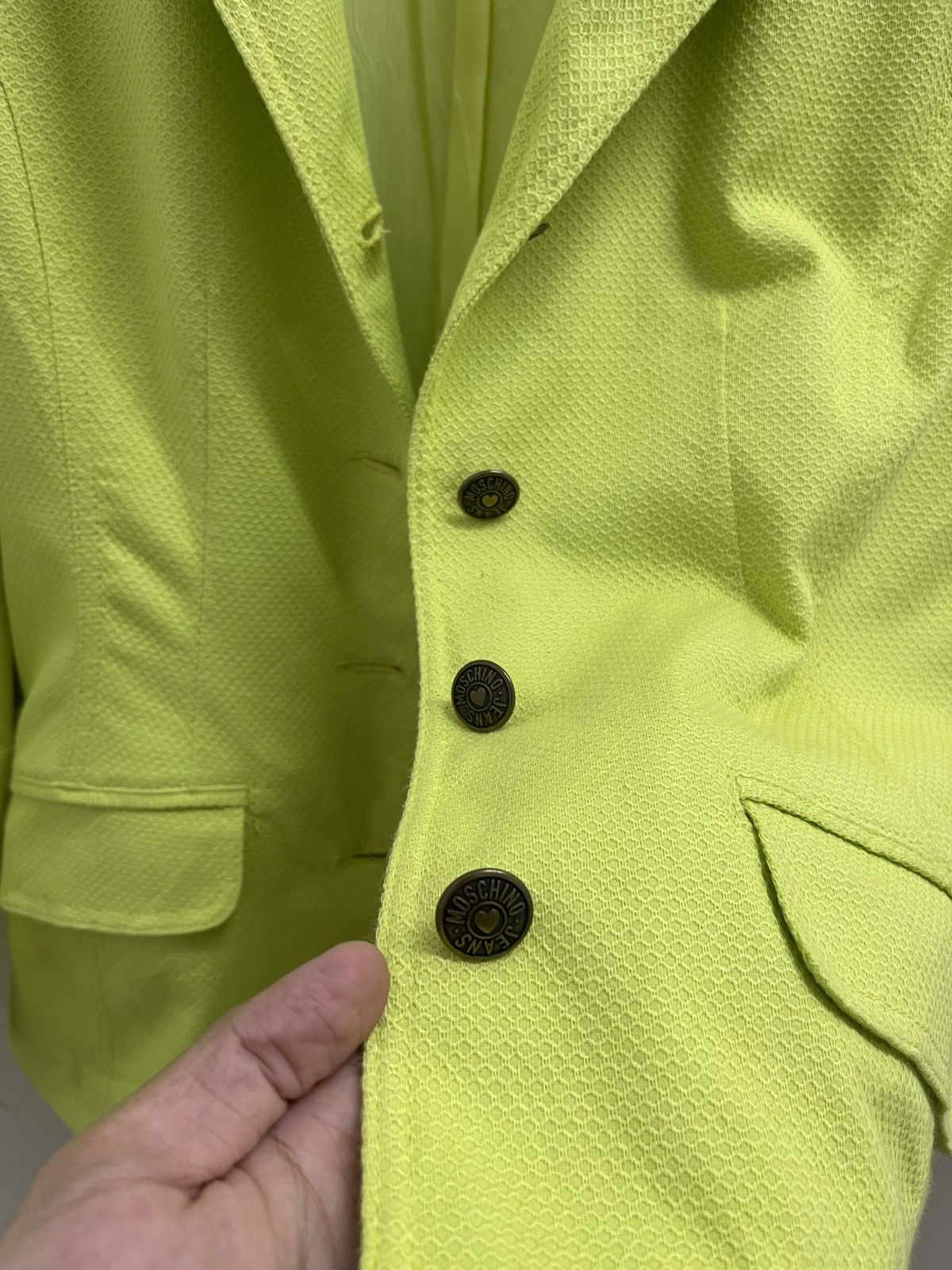 Moschino Moschino Light Green Buttons Blazer Size XS / US 0-2 / IT 36-38 - 11 Thumbnail