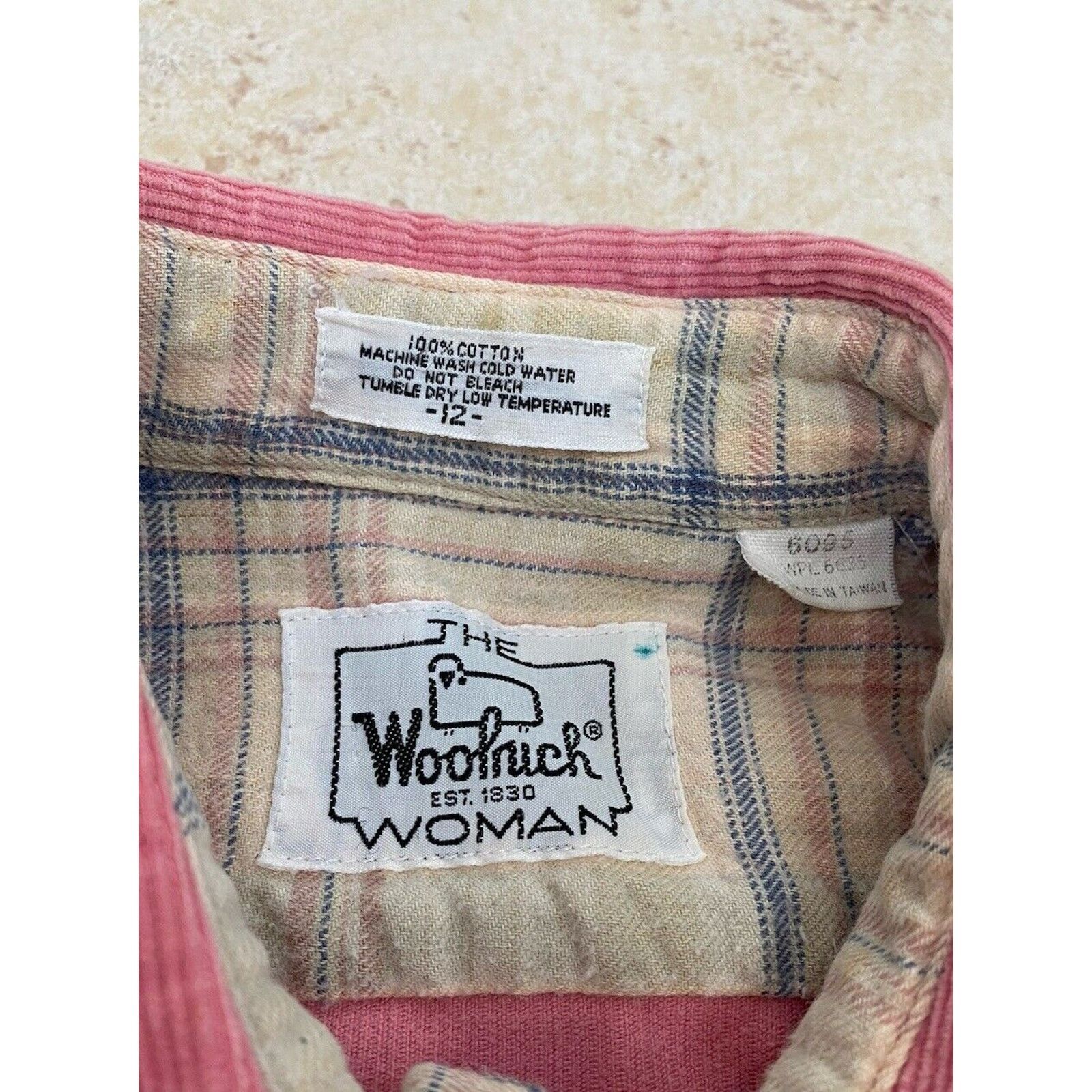 Other VTG Woolrich Corduroy Button Up Down Pink Shirt 12 Western Size XL / US 12-14 / IT 48-50 - 9 Thumbnail