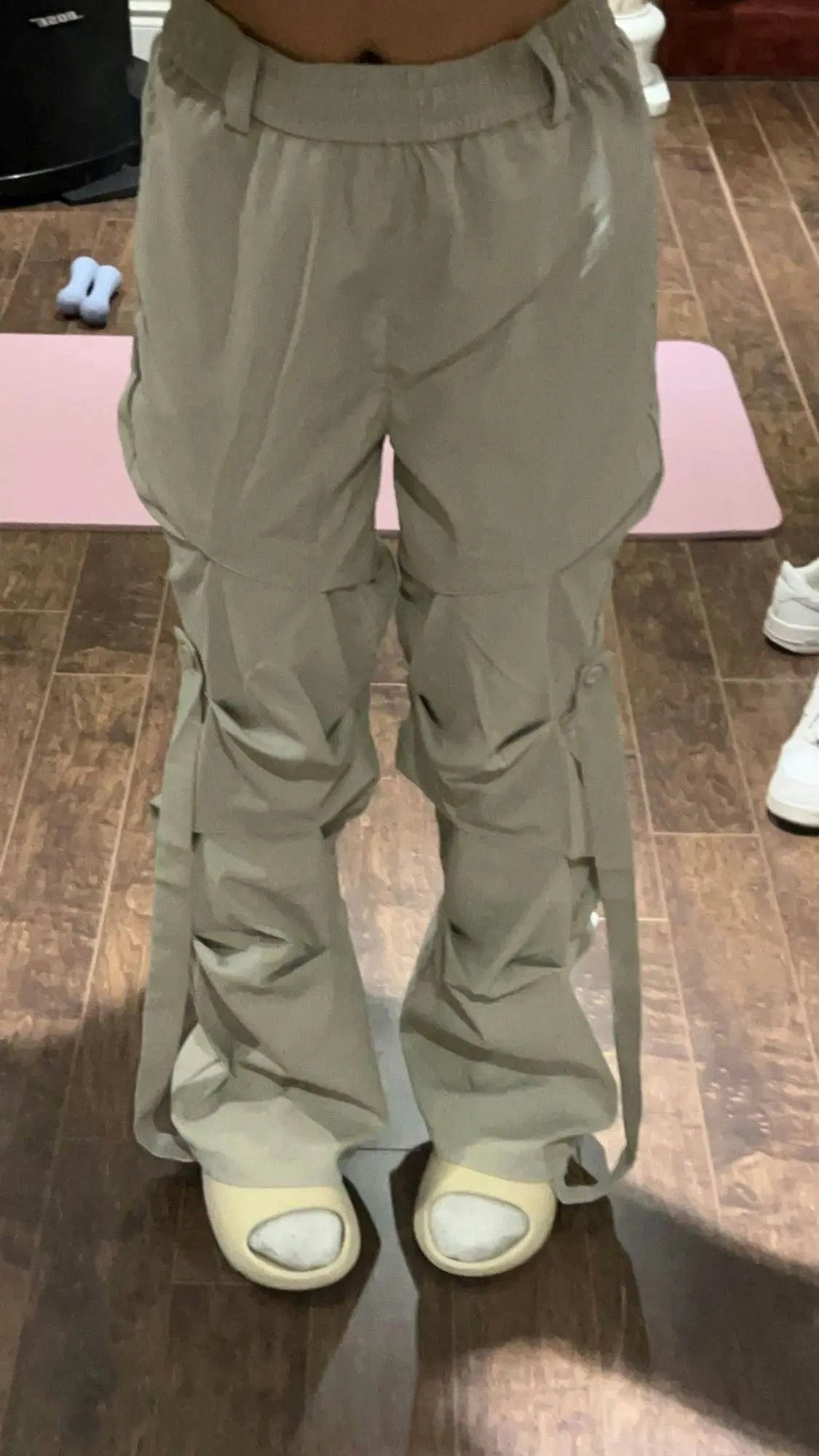 image of Avant Garde Pleated Overalls Pants, Men's (Size 30)