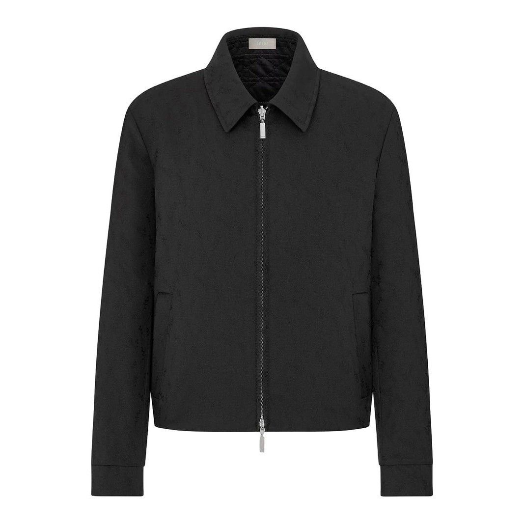 DIOR $3700 Gray Reversible Zipped Jacket with Lily of the Va