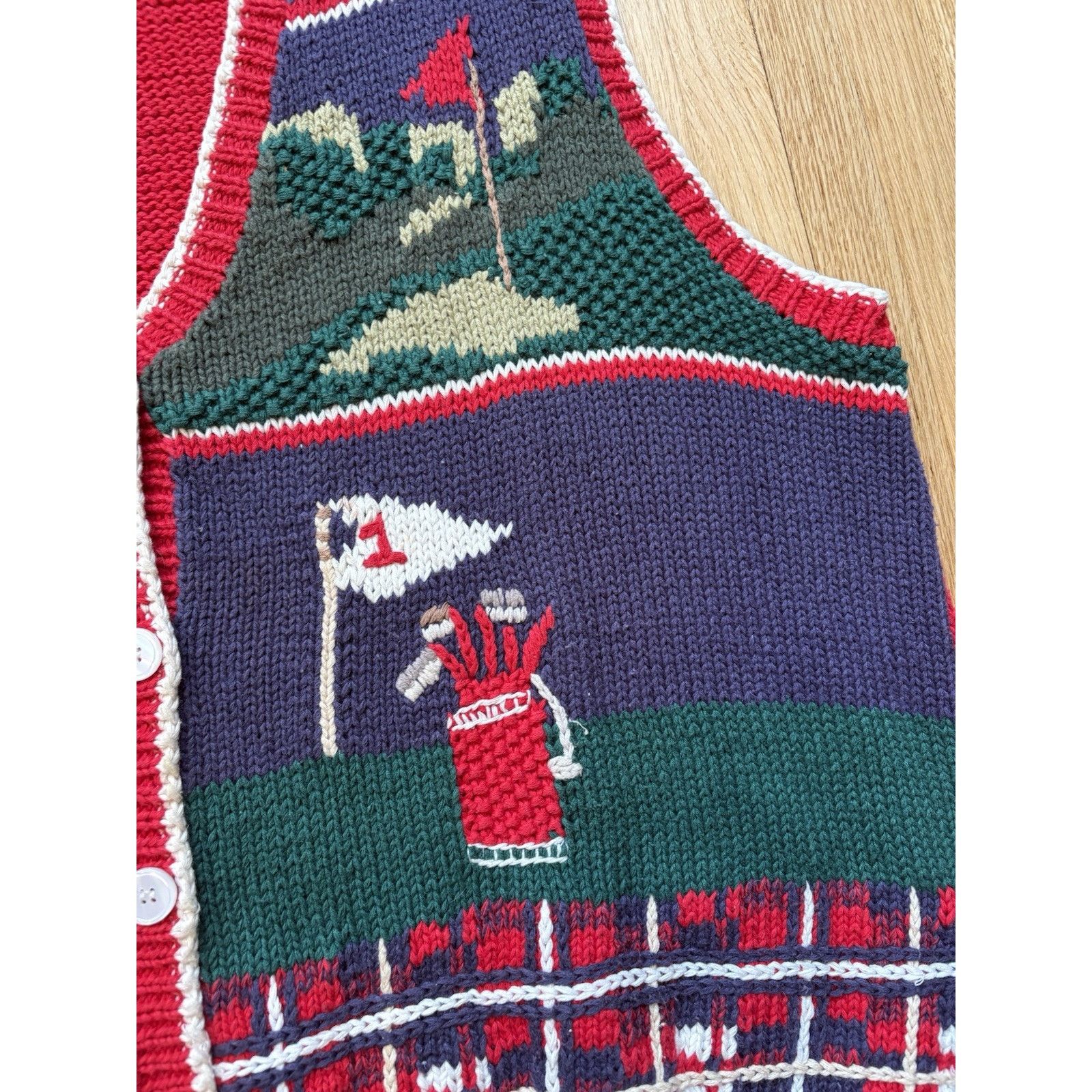 Pendleton Vintage Pendleton Women’s XL Cardigan Knit Sweater Vest Golf Size XL / US 12-14 / IT 48-50 - 3 Thumbnail