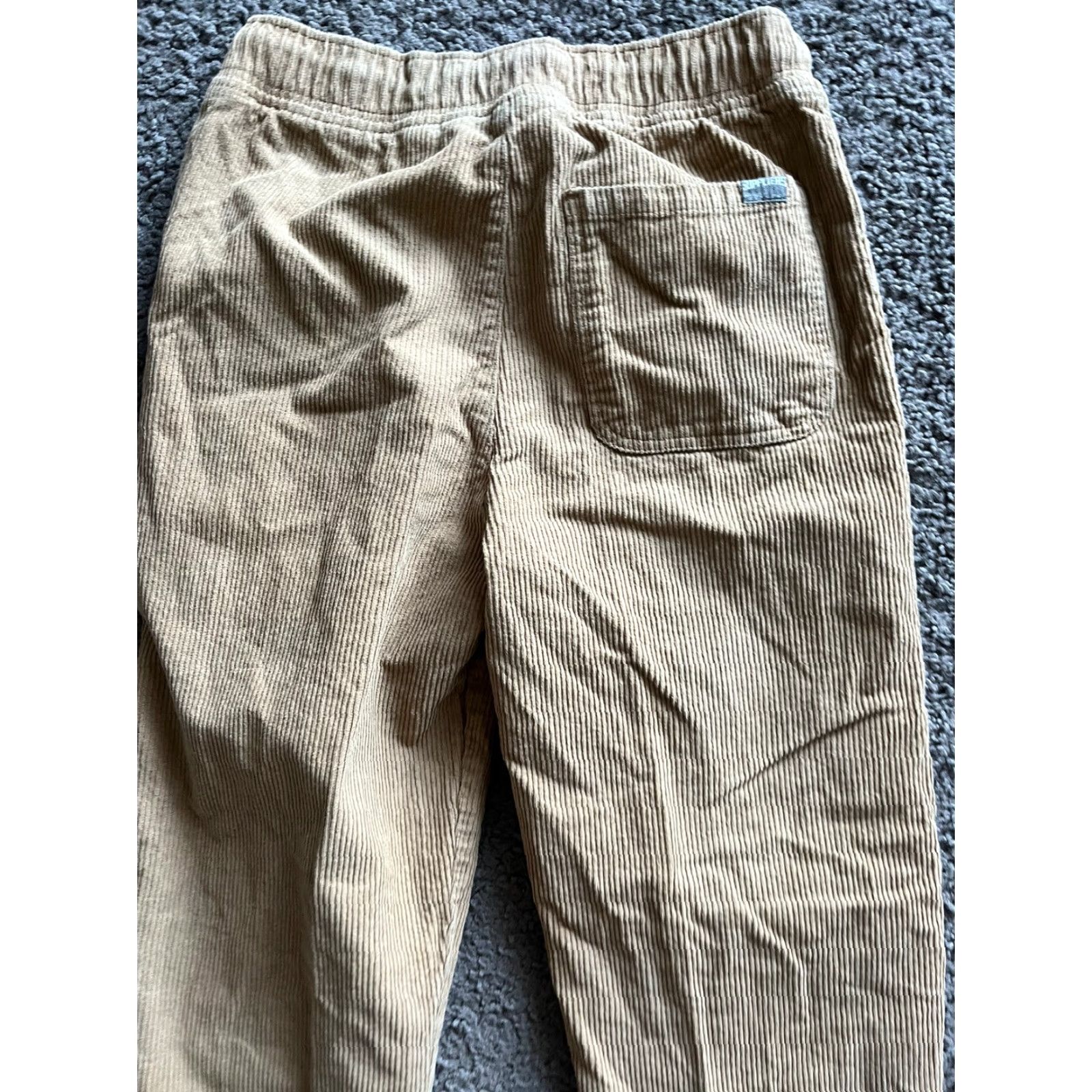 H&M H&M Jeans Woman Loose Fit 14 Khaki Corduroy Drawstring Wide-Leg 14 Brown Womens Jeans Corduroy Drawstring H&M Couple Ample 14 Size 36" / US 14 / IT 50 - 4 Thumbnail