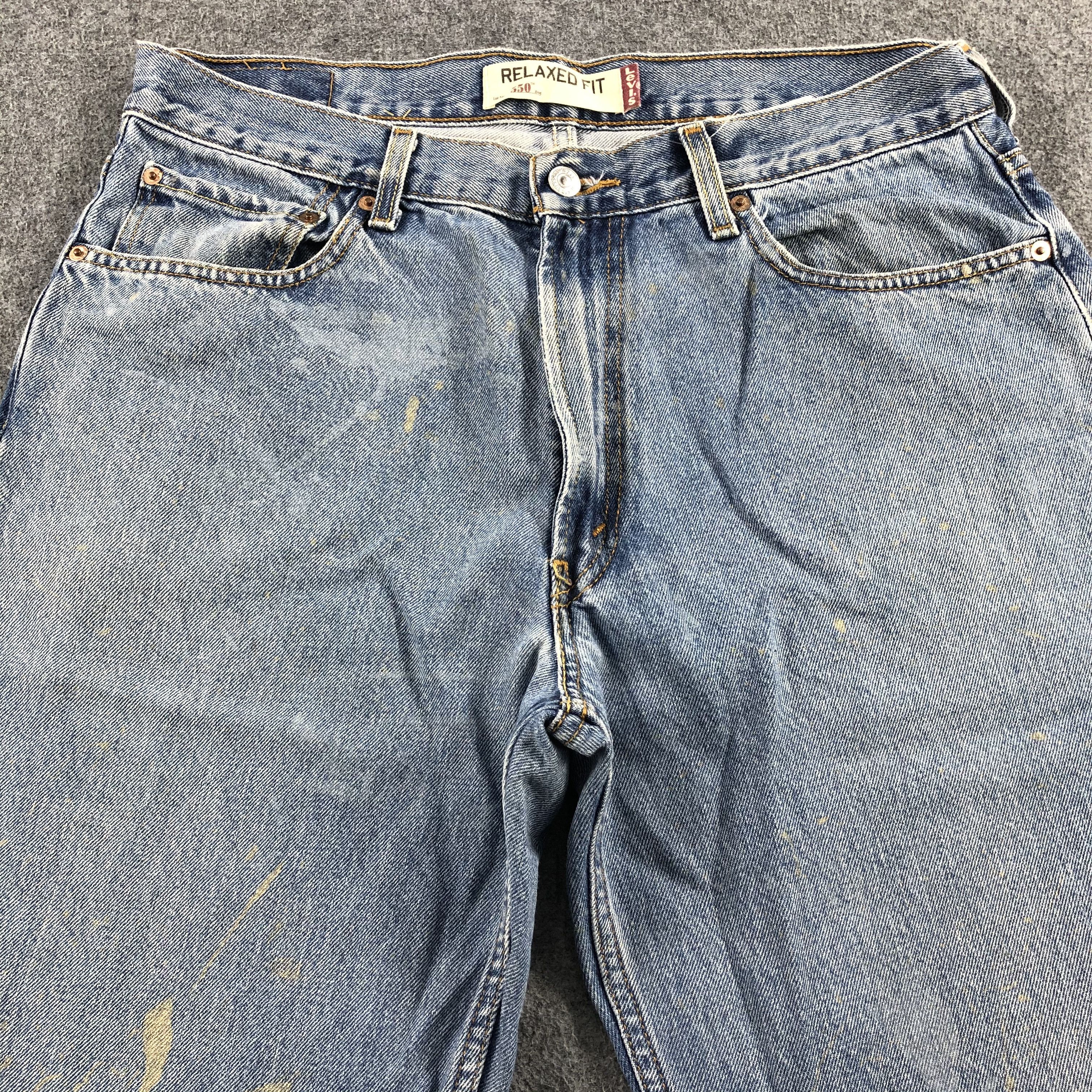 Levi's Vintage Blue Wash Levis 550 Jeans-J2003 Size US 35 - 3 Thumbnail