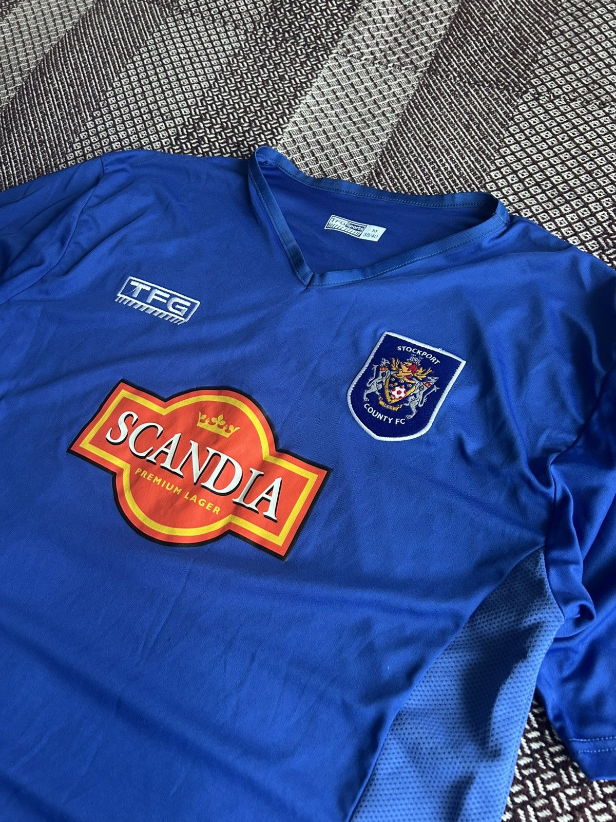 Vintage Vintage Stockport Country Scandia TFG Football Jersey Size M Size US M / EU 48-50 / 2 - 6 Thumbnail