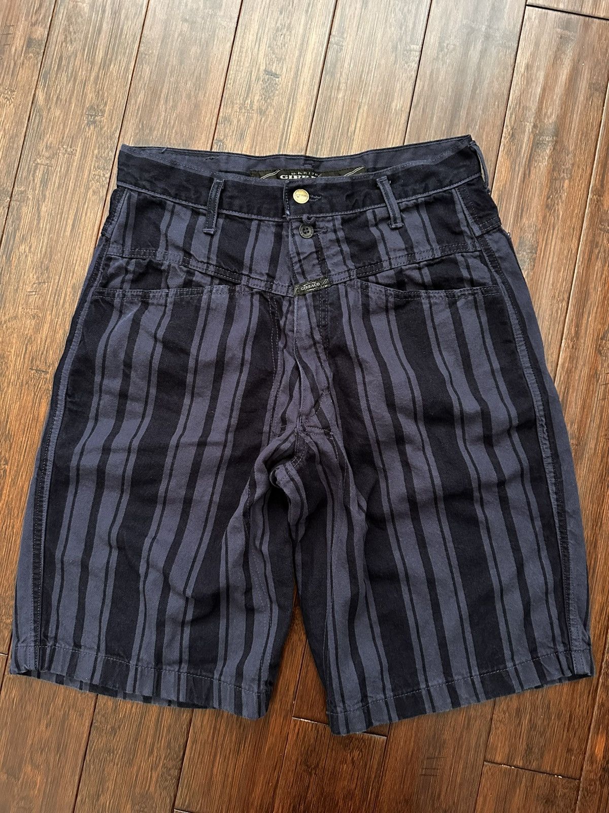Marithe + Francois Girbaud Girbaud striped shorts | Grailed