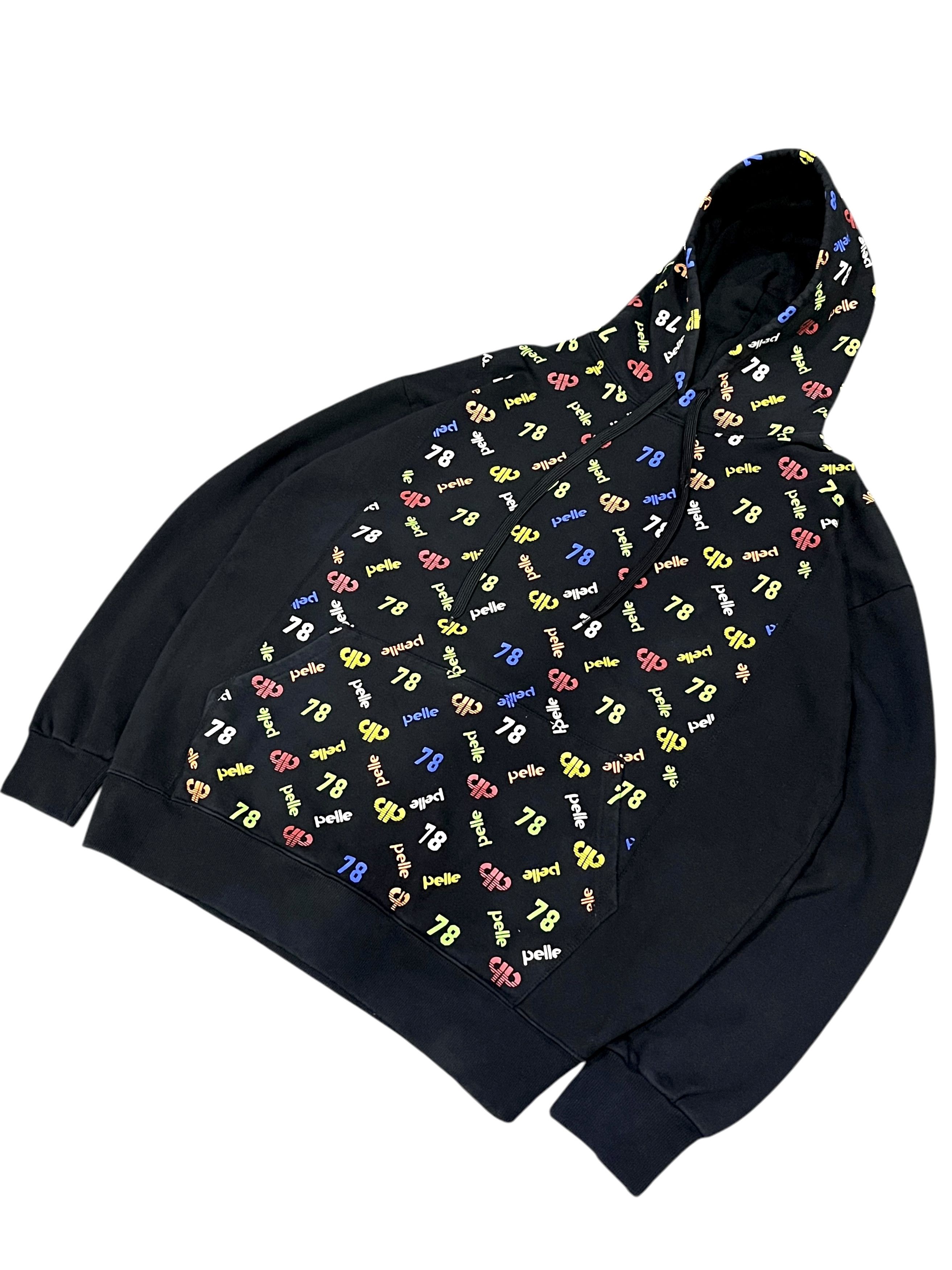 Marc Buchanan FYE🔥PELLE PELLE 78 Multicolor Monogram Spellout Hoodie Size US L / EU 52-54 / 3 - 5 Thumbnail