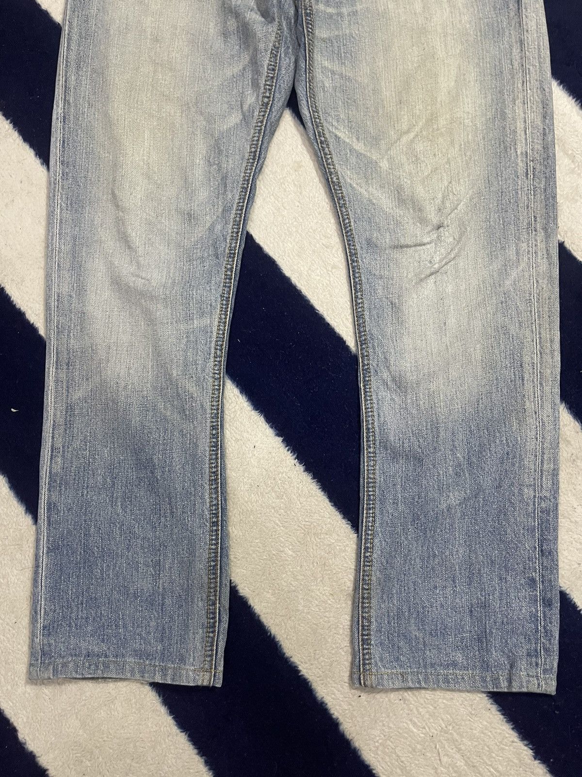 Edwin × Japanese Brand Edwin Exclusive Vintage Distressed Jeans (14) Size US 33 - 18 Thumbnail