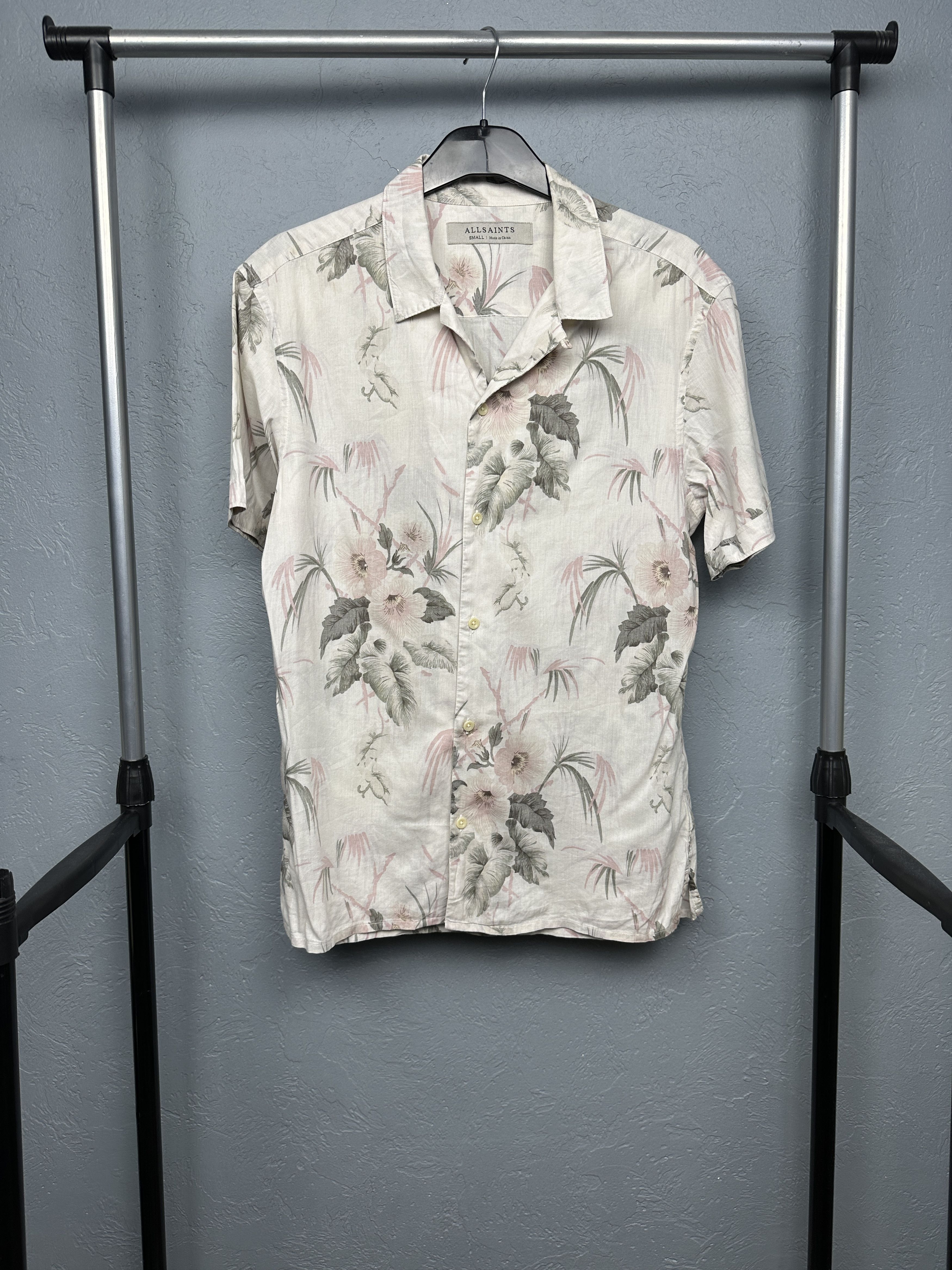 Allsaints Allsaints Mens Mawsim Hawaiian Shirt Full Printed Size US S / EU 44-46 / 1 - 1 Thumbnail