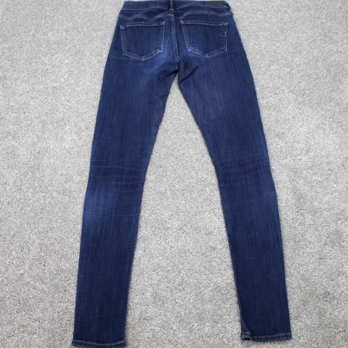 Express Express Jeans Womens 2L/2L Mid Rise Jegging Denim Blue Dark Wash 31" Inseam Stretch 90s Style Size 26" / US 2 / IT 38 - 6 Thumbnail
