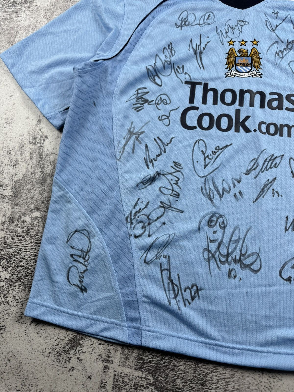 Le Coq Sportif Manchester City 2008/2009 All Squad Autographed Jersey Shirt Size US XL / EU 56 / 4 - 9 Thumbnail