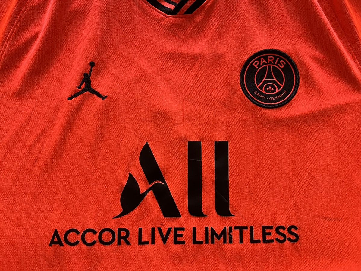 Jordan Brand × Nike NIKE JORDAN PSG 2019/2020 AWAY SOCCER JERSEY,#9 MBAPPE Size US XL / EU 56 / 4 - 4 Thumbnail