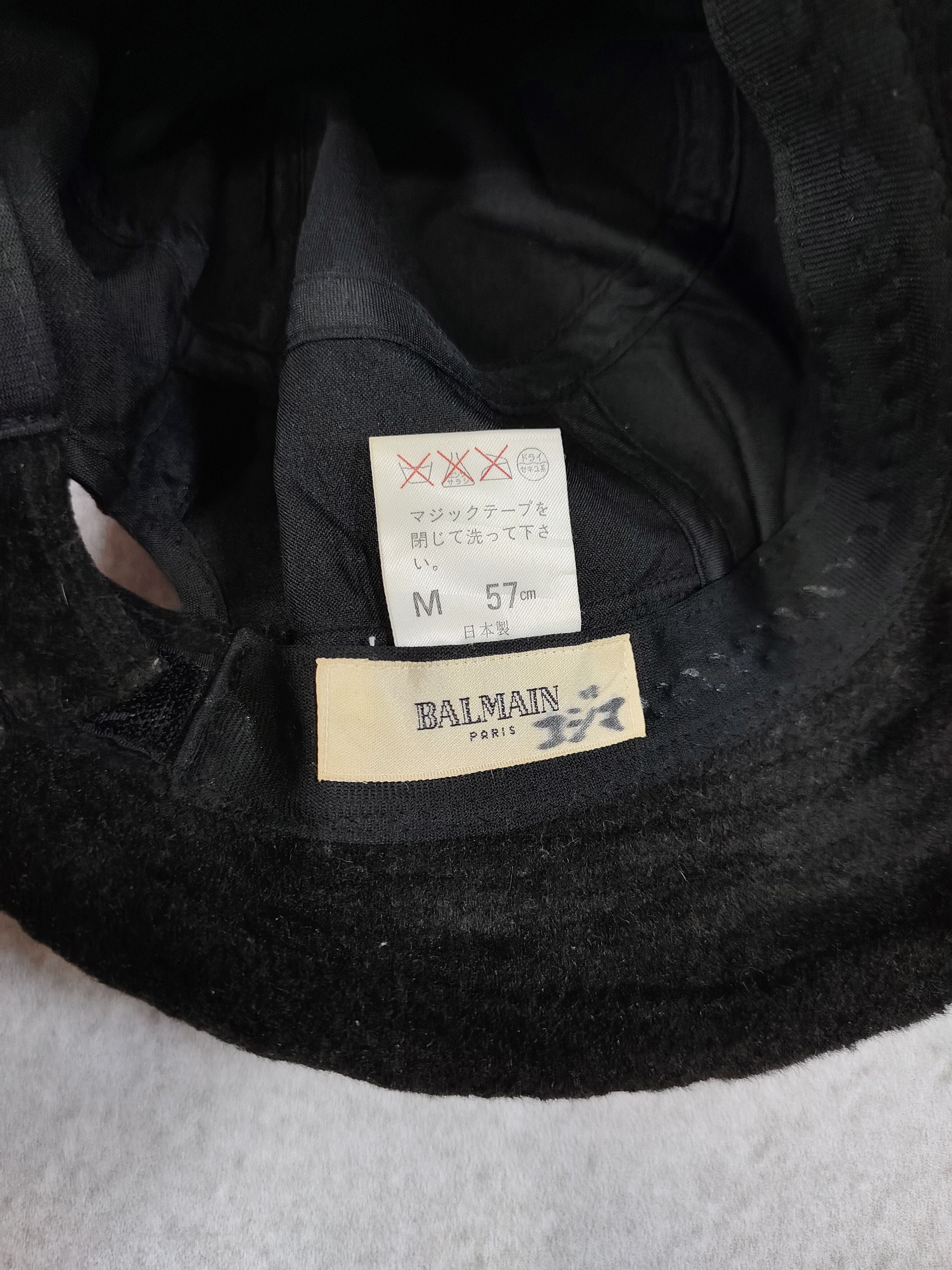 Balmain 2000s Balmain- Silhouette Archive Wide Brim Bucket Hat Size ONE SIZE - 7 Thumbnail