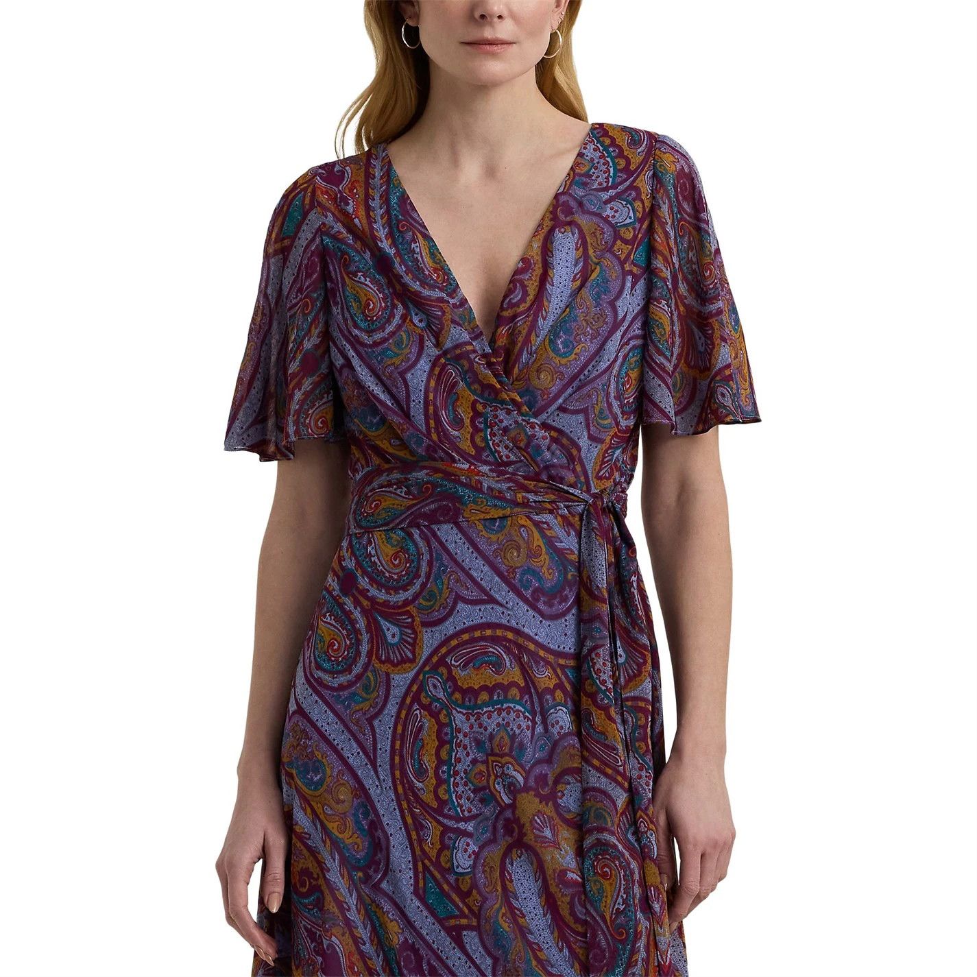 Lauren Ralph Lauren o1g2r1mq0825 Filsee Dress in Multicolor Size XS / US 0-2 / IT 36-38 - 3 Thumbnail