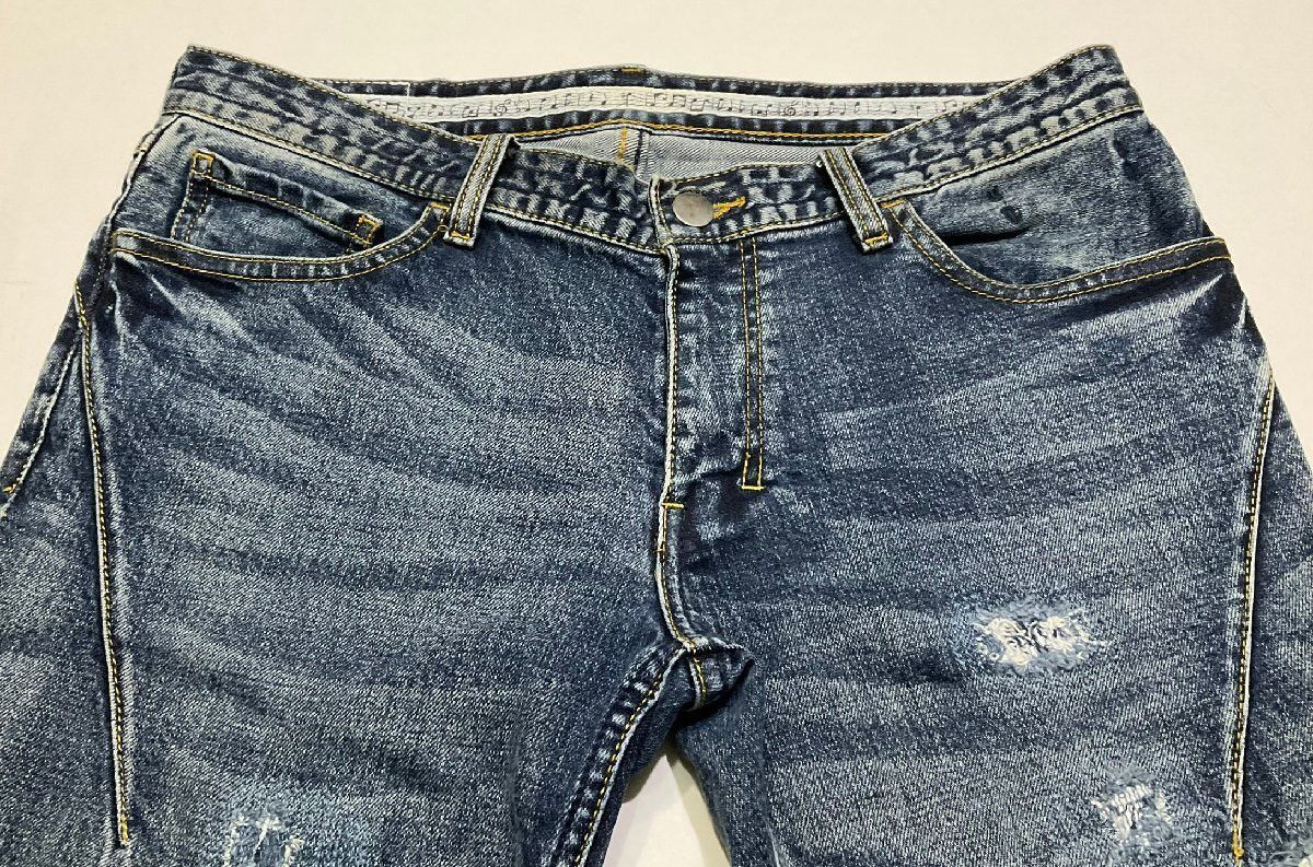 If Six Was Nine Number (N)ine SS07 distressed denim Size US 29 - 8 Thumbnail