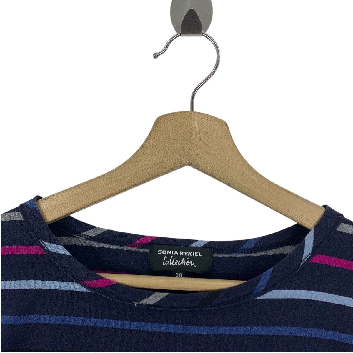 Sonia Rykiel × Vintage Vintage SONIA RYKIEL collection stripe women tee Size S / US 4 / IT 40 - 5 Thumbnail