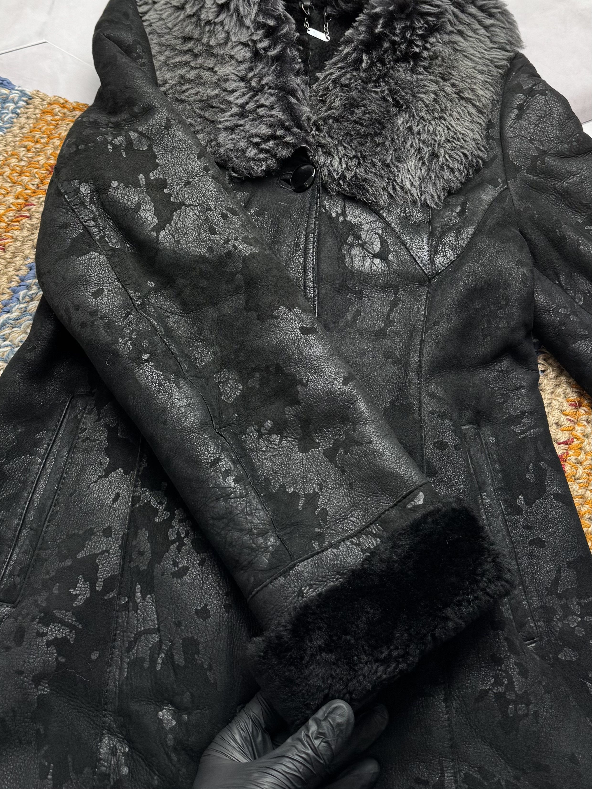 Japanese Brand Vintage Real Sheepskin Coat (E4) Size S / US 4 / IT 40 - 6 Thumbnail