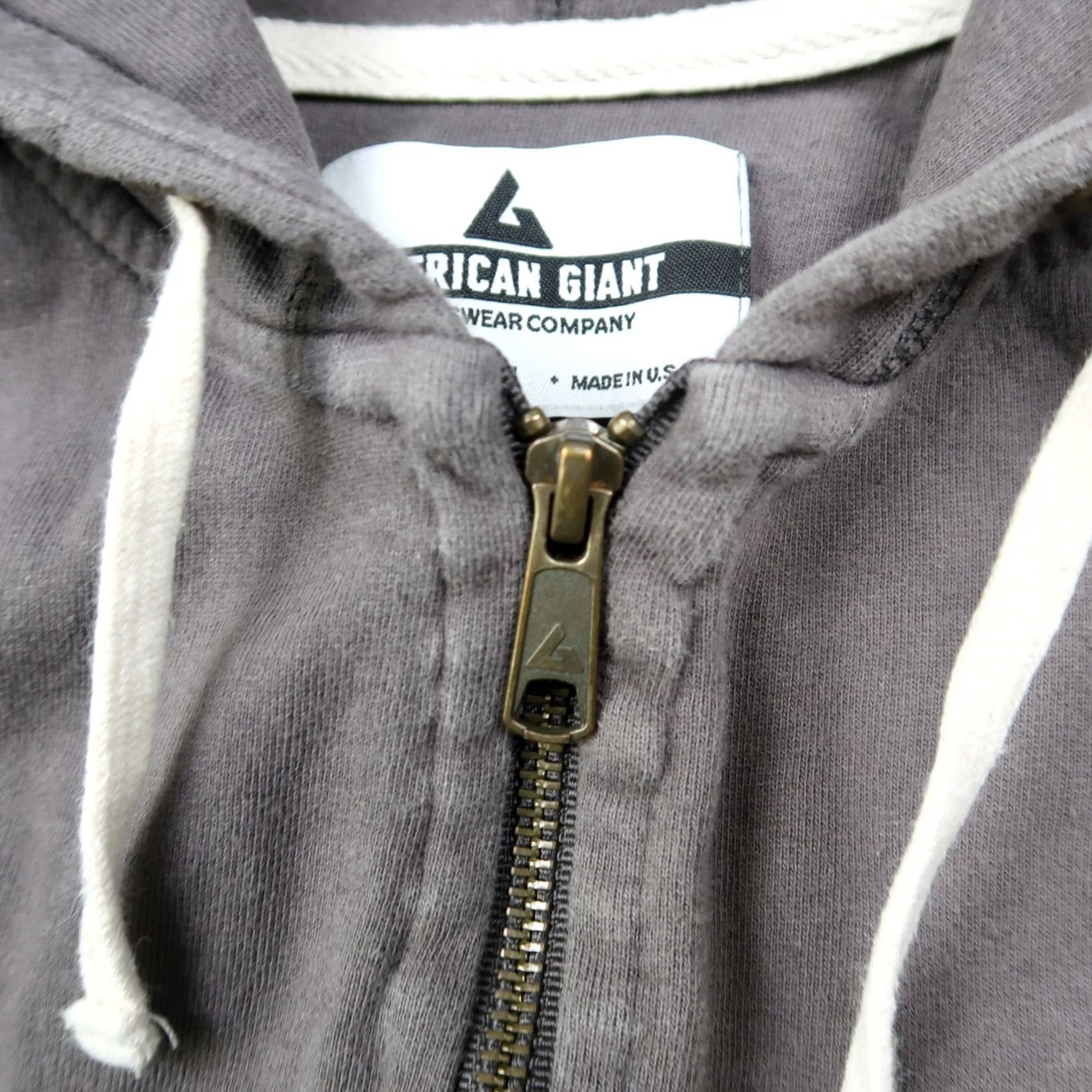 Vintage VINTAGE American Giant Hoodie Mens M Gray USA Made Full Zip Heavyweight Cotton Fleece Sweatshirt USA Theme Mens Size US M / EU 48-50 / 2 - 4 Thumbnail