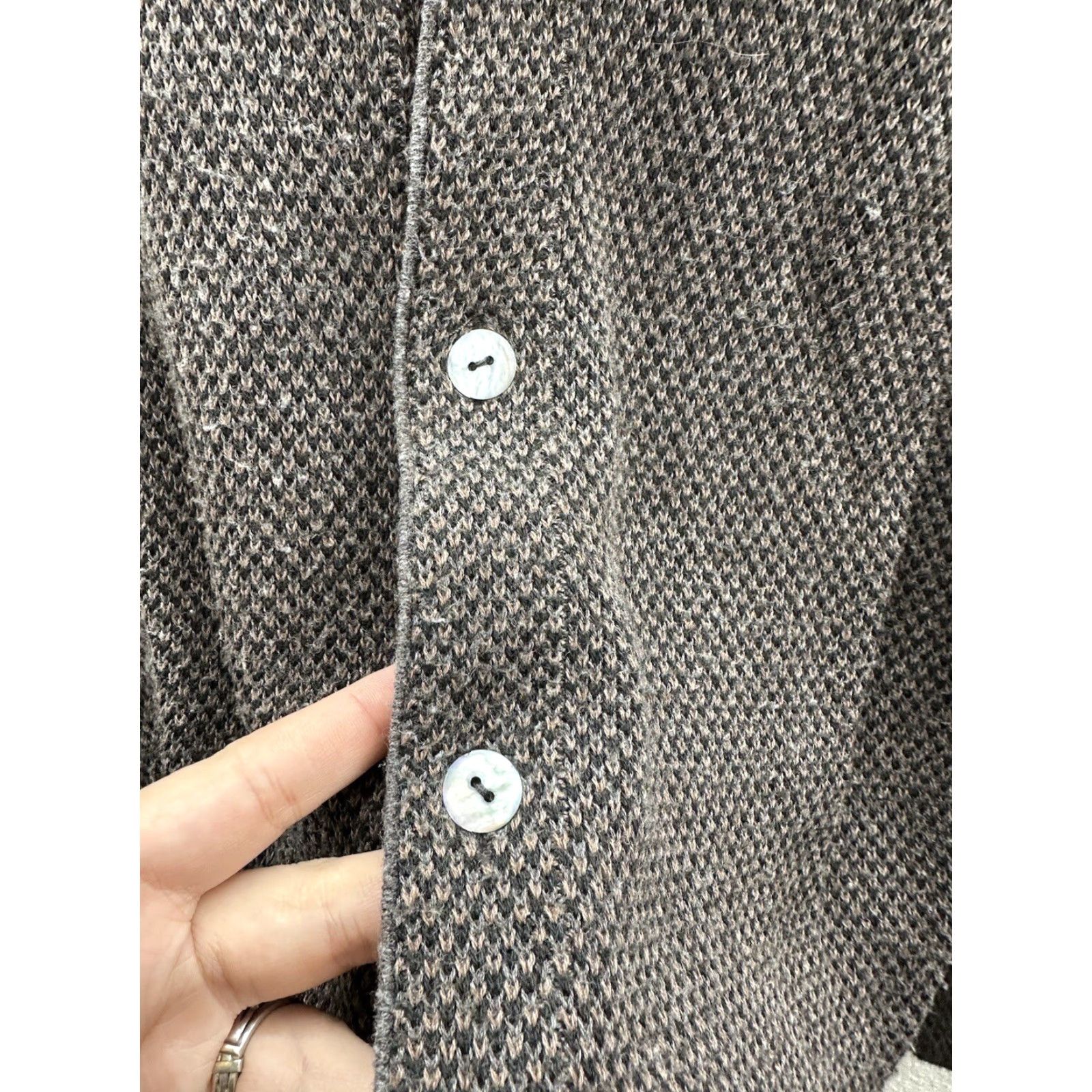 Vintage Joan Vass Womens Cardigan Size 1 Brown Button Up Long Sleeve Pockets Size XS / US 0-2 / IT 36-38 - 4 Thumbnail