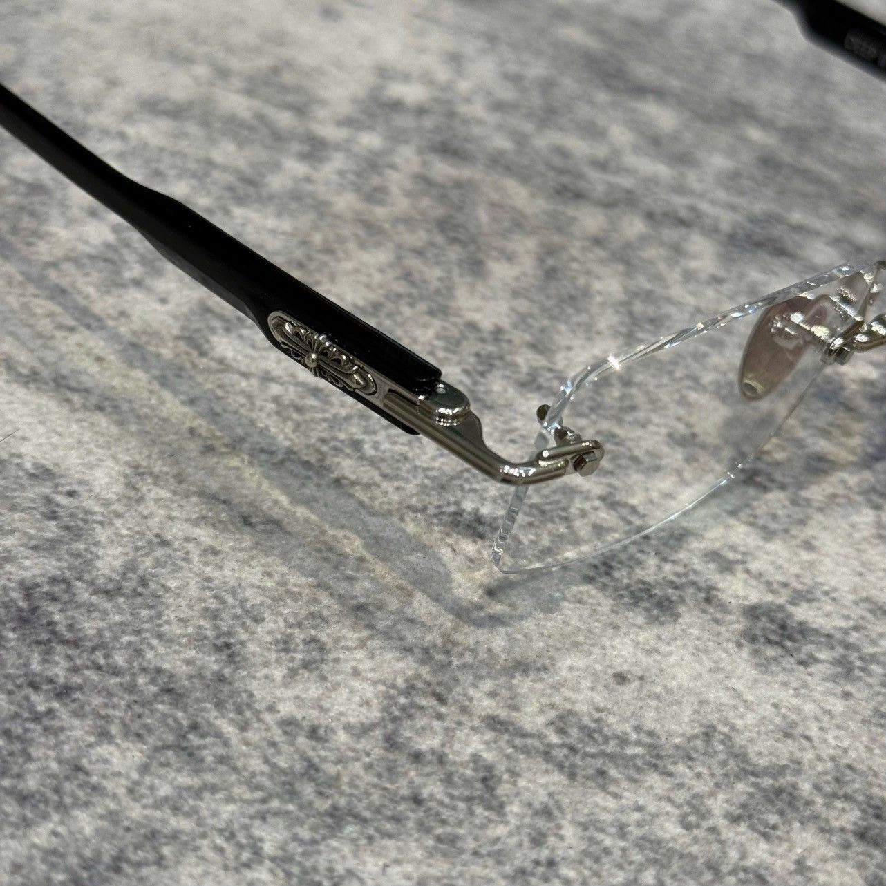 Chrome Hearts CHROME HEARTS DEEP II SHINY SILVER/BLACK-PLASTIC Size ONE SIZE - 3 Thumbnail