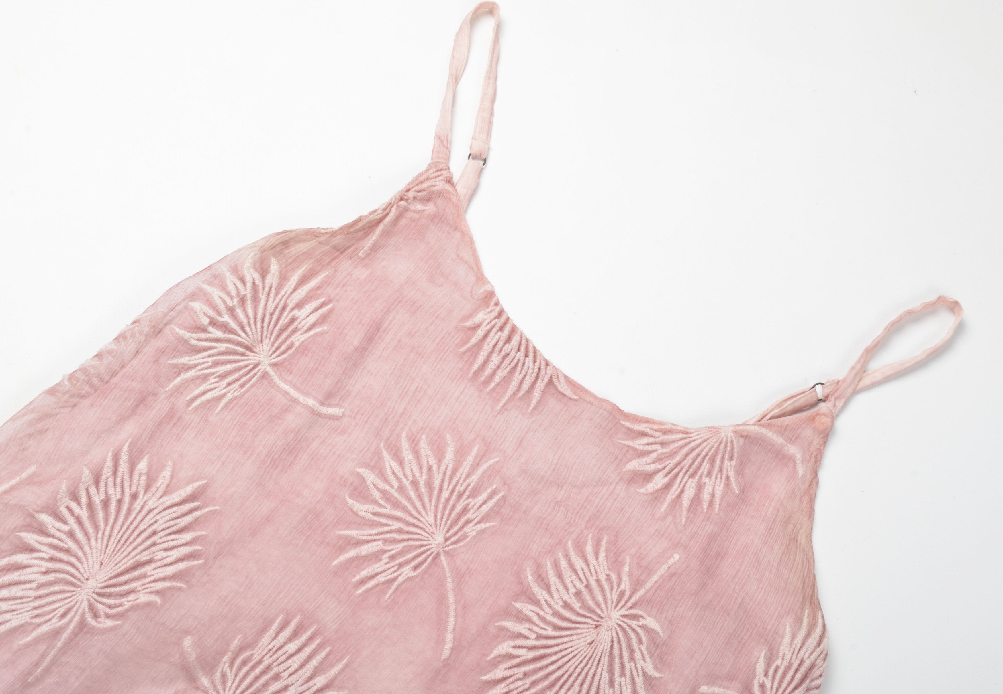 Designer Nile Atelier Y2K 2000s Fairy Silk Embroidered Cami Tank Top Size S / US 4 / IT 40 - 5 Thumbnail