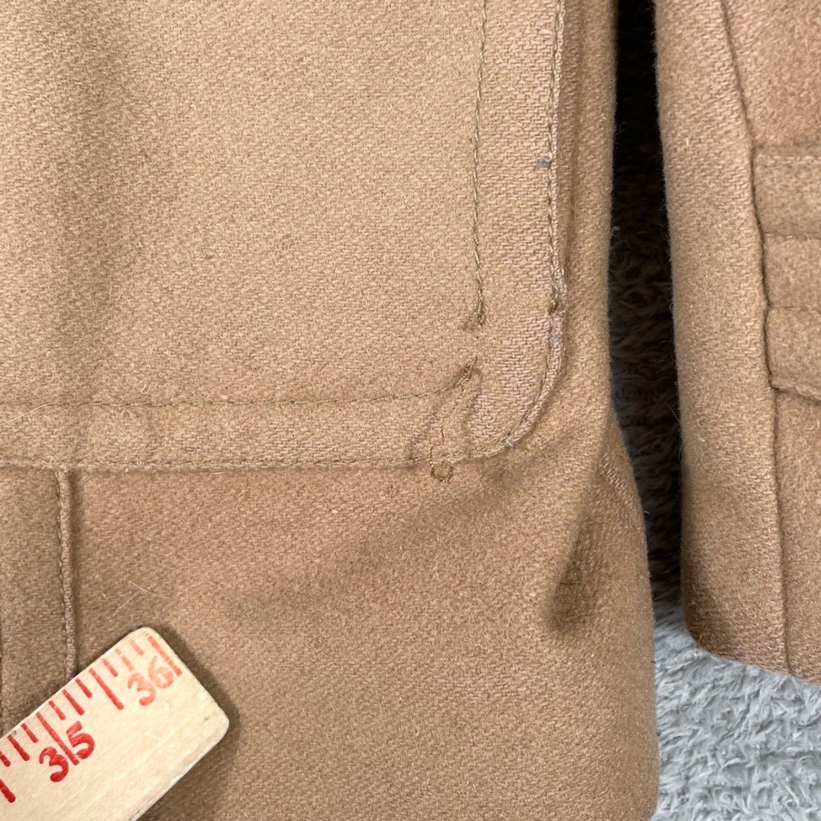 Banana Republic VINTAGE Banana Republic Duffle Coat Womens M Camel Wool Blend Toggle Jacket Size M / US 6-8 / IT 42-44 - 4 Thumbnail