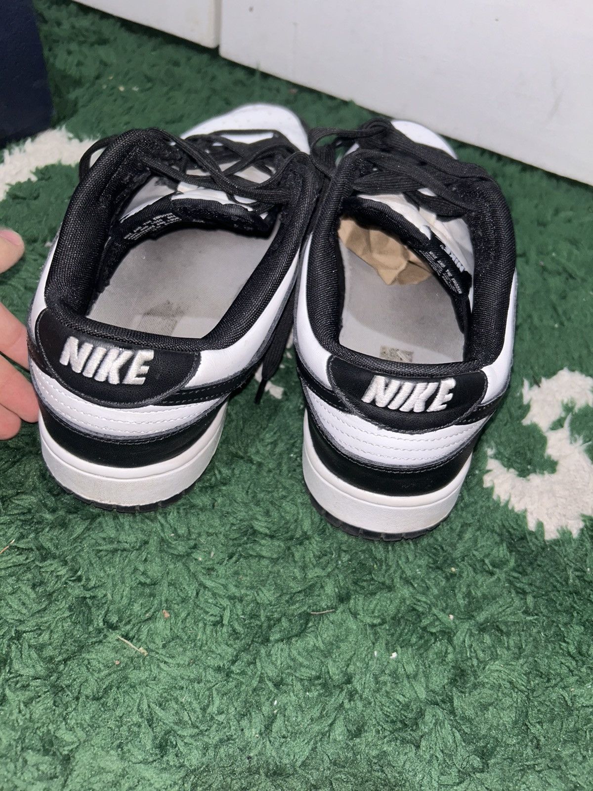 Nike Size 13 - Nike Dunk Low Black White Preowned No Box Size US 13 / EU 46 - 5 Thumbnail
