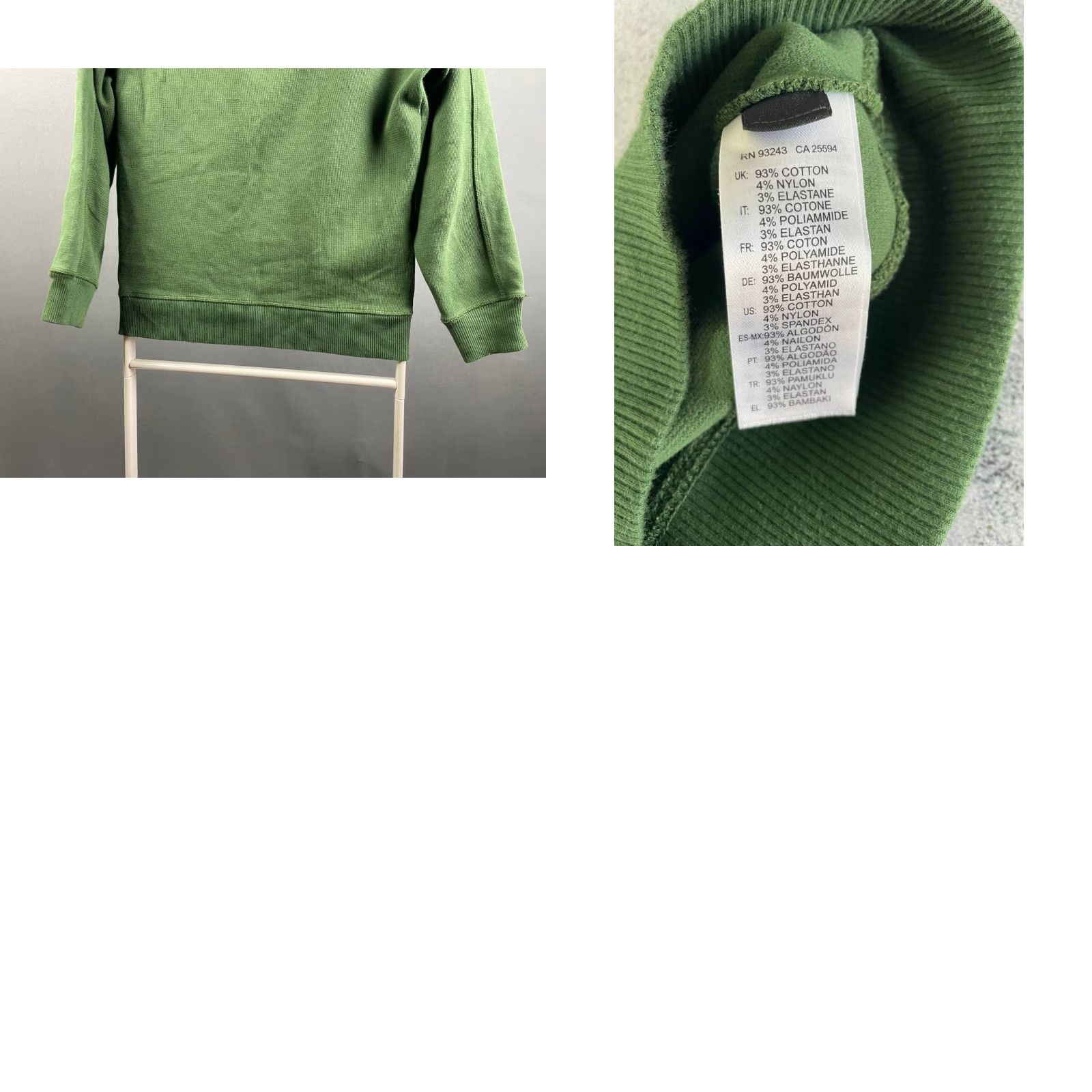 Diesel Diesel Sweater Shirt Mens S Green Cotton Crew Neck Pullover Long Sleeve Size US S / EU 44-46 / 1 - 8 Thumbnail