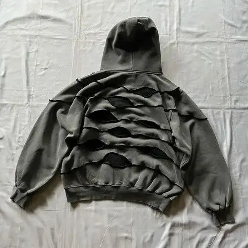 Japanese Brand Hip Hop Street Retro Eyes Loose Hooded Sweatshirt Size US L / EU 52-54 / 3 - 2 Thumbnail