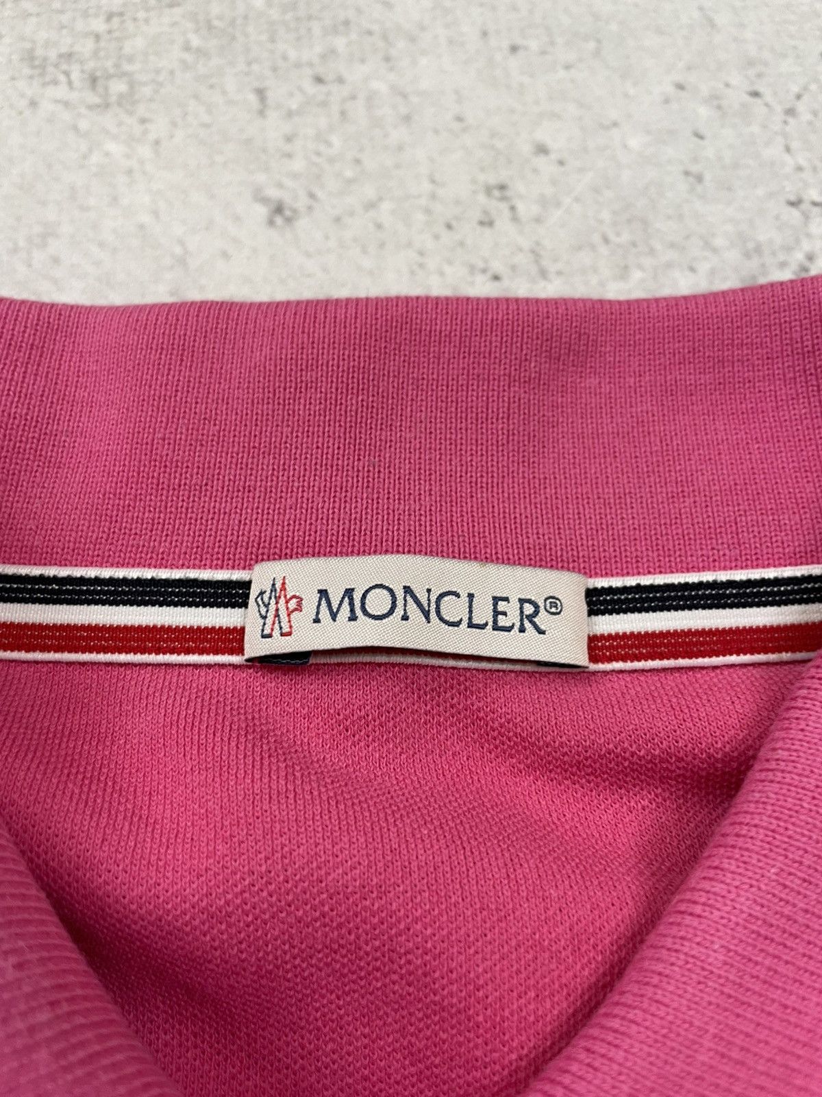 Moncler Moncler Women's Pink Maglia Polo Manica Corta T-shirt Size L Size L / US 10 / IT 46 - 7 Thumbnail