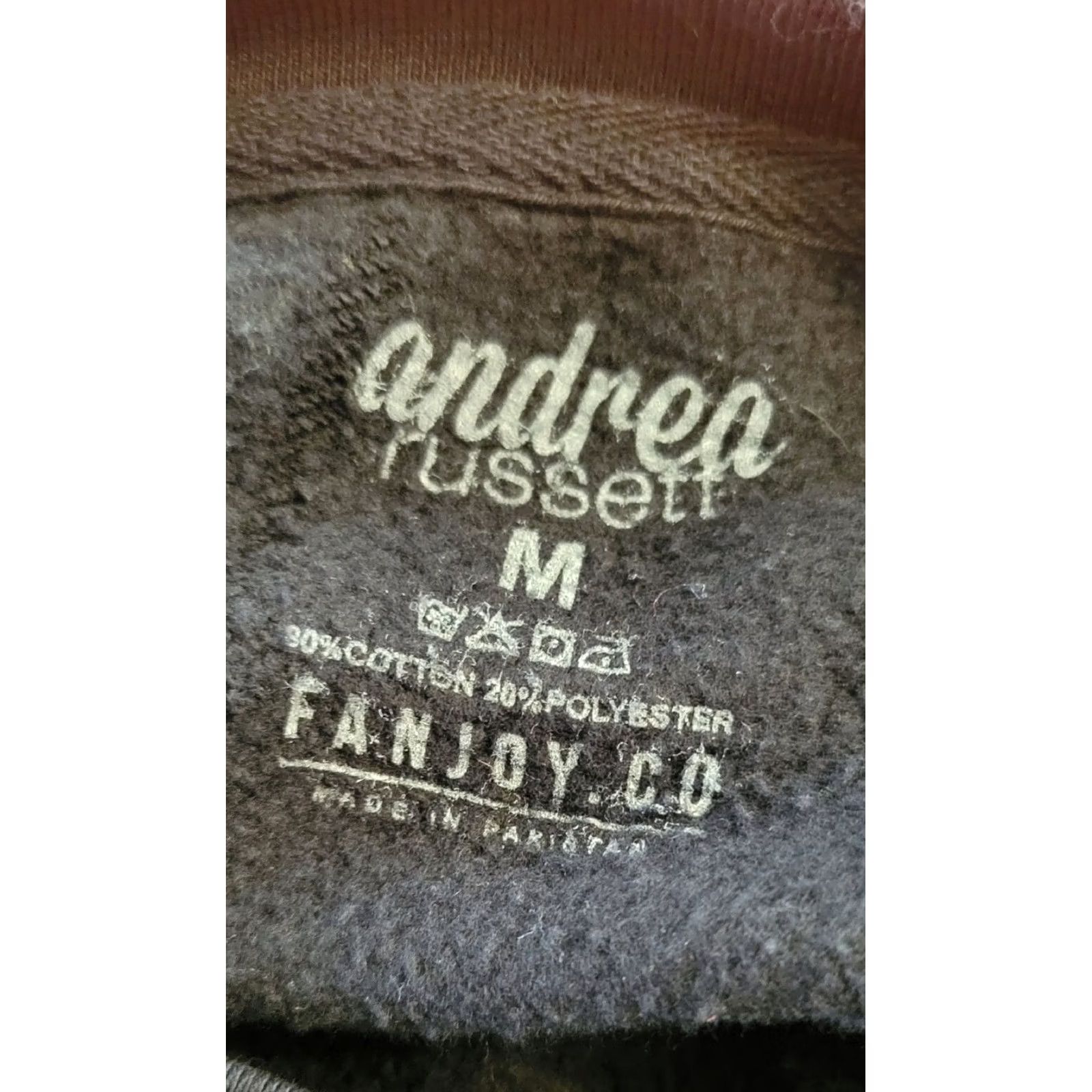 Vintage Andrea Russett Sweatshirt M Black Til Death We Do Art Rose Crew Neck Pullover Unisex Adults Long Sleeve Cotton Polyester Size M / US 6-8 / IT 42-44 - 4 Thumbnail