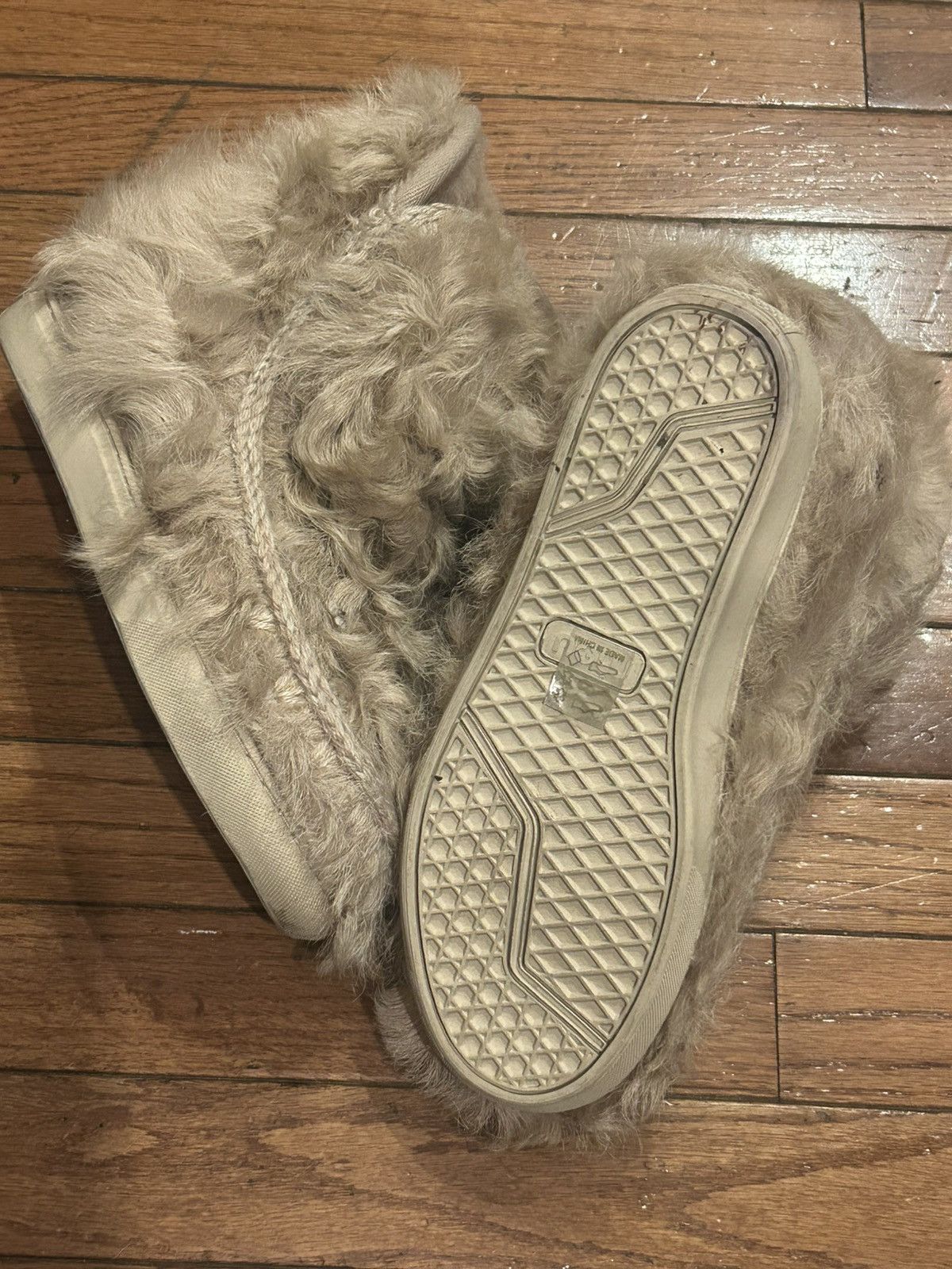 Mou MOU Cream Goat Hair Fur Eskimo Size US 8 / IT 38 - 7 Thumbnail