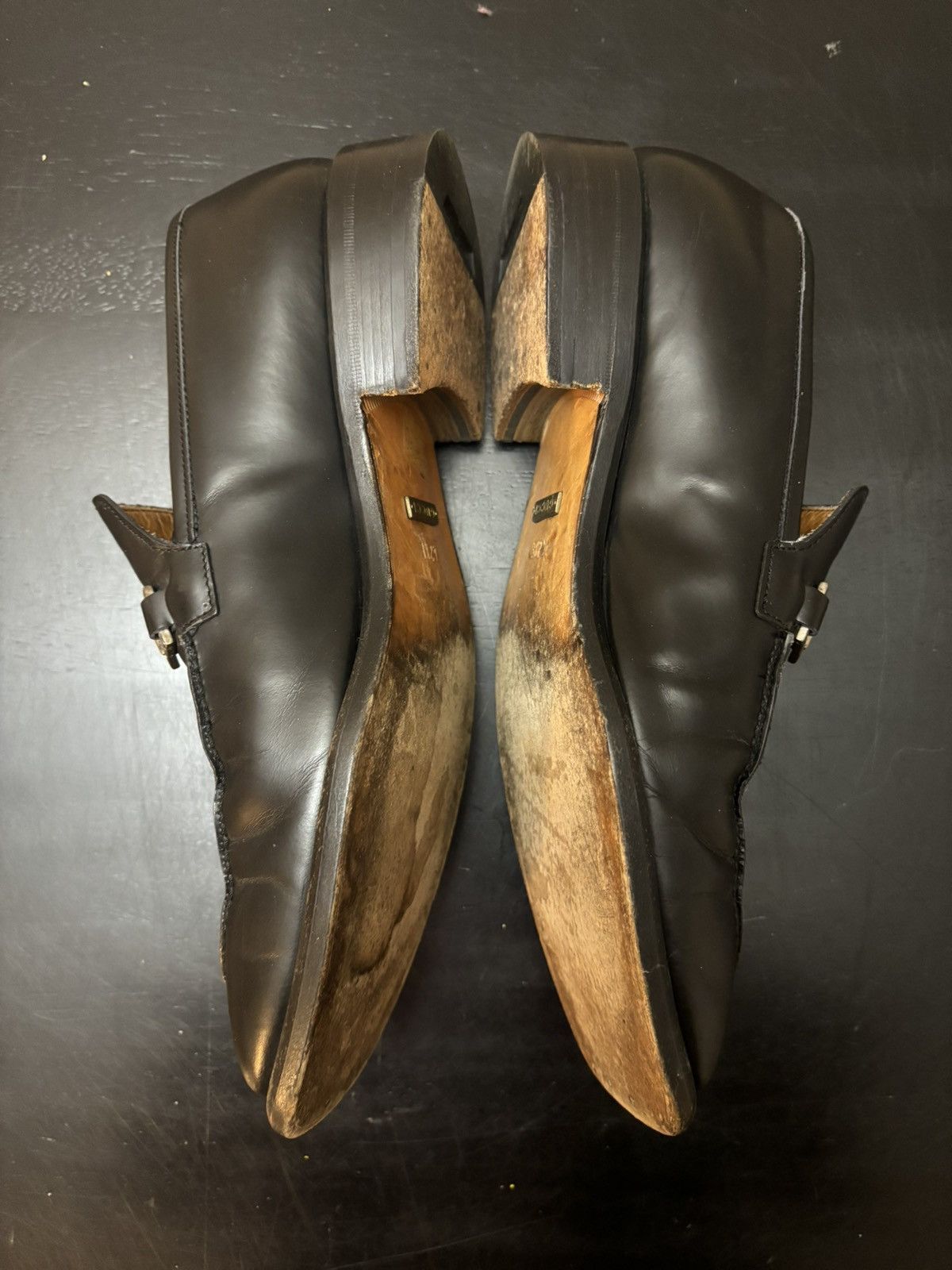 Gucci Gucci Vintage Horsebit Square Toe Loafers Black Size US 9.5 / EU 42-43 - 3 Thumbnail