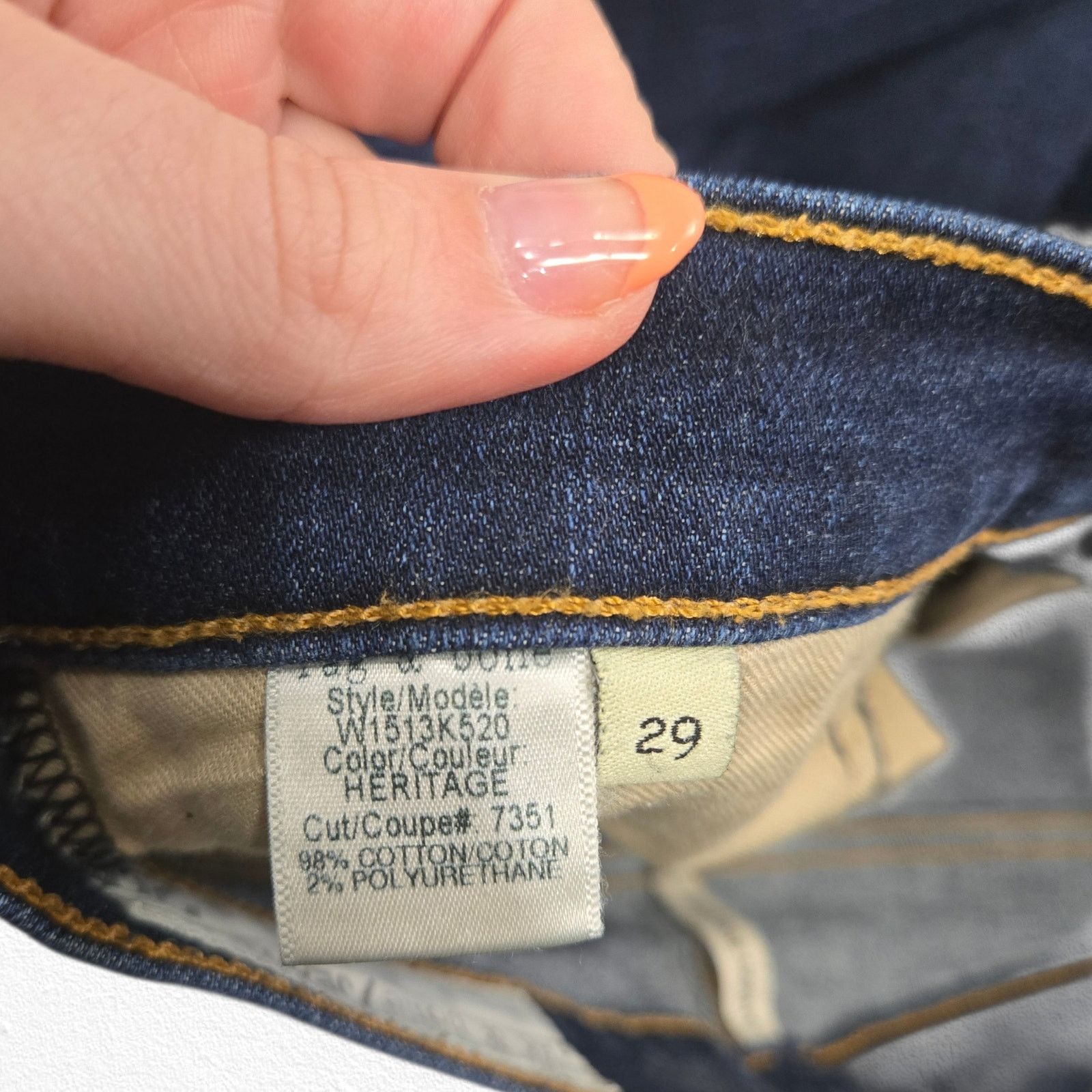 Rag & Bone Rag & Bone USA High Rise Skinny Jeans Size 29 Size 29" - 4 Thumbnail