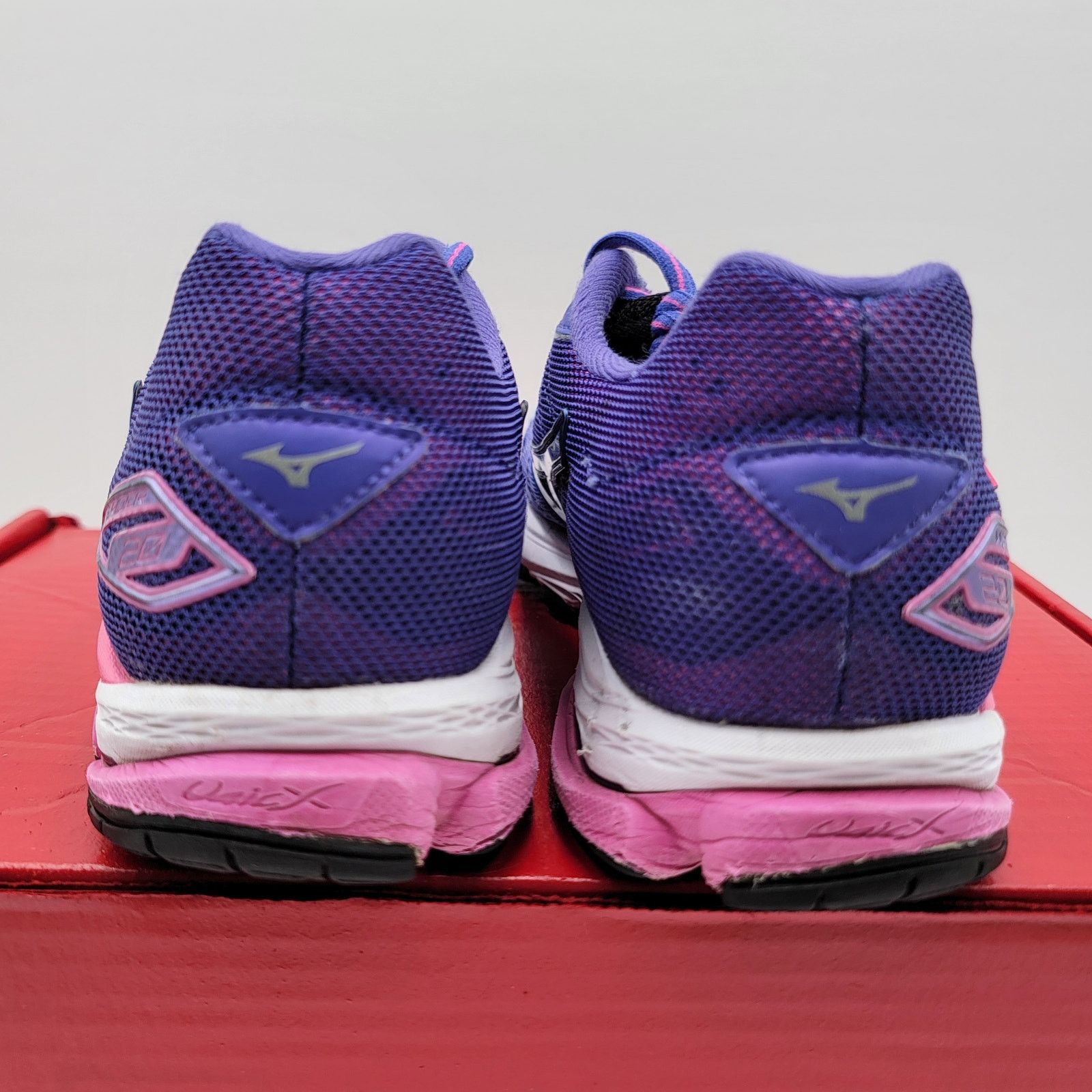 Mizuno Women's Mizuno Wave Rider 20 Purple/Pink Sz 9 251 J1GD170309 Size US 9 / IT 39 - 5 Thumbnail