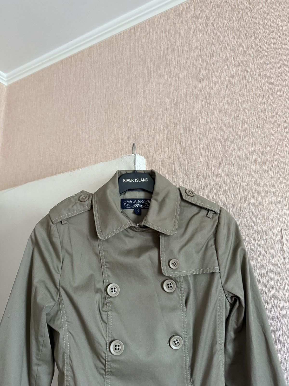 Other Vintage John Ashfield Girl Trench Coat Womens Belted Jacket Size M / US 6-8 / IT 42-44 - 4 Thumbnail
