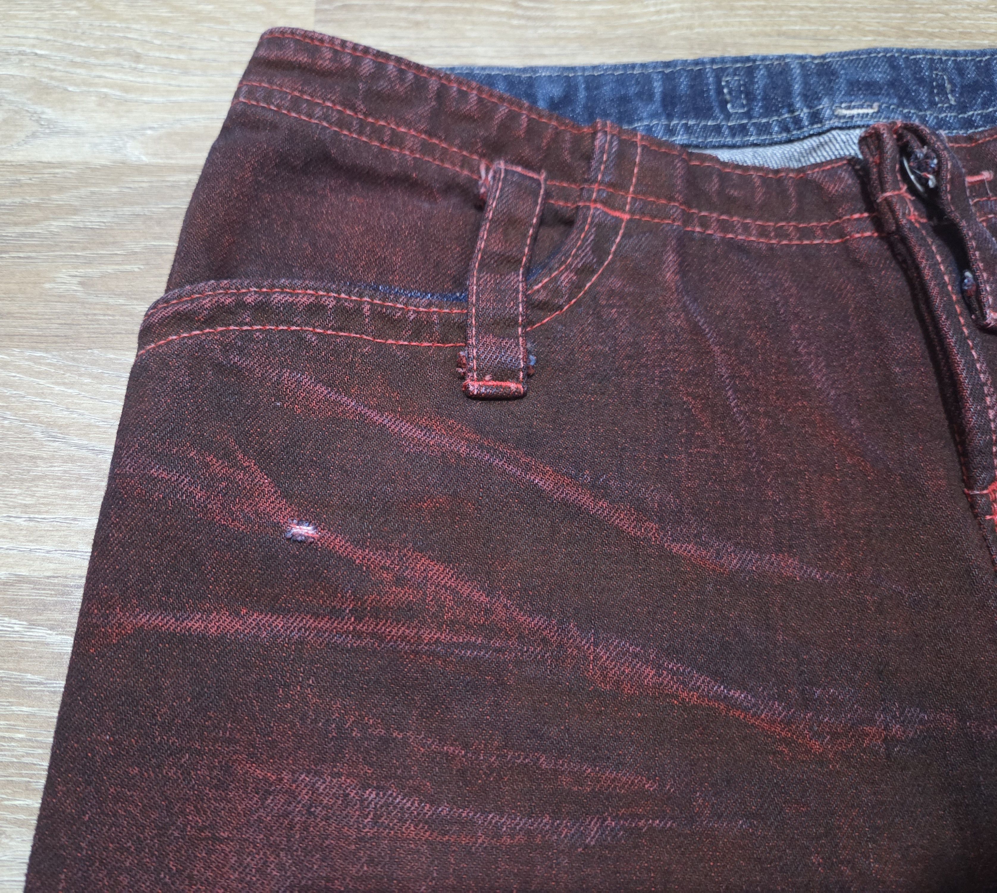 Jean Paul Gaultier Vintage JPG JEAN PAUL GAULTIER Onward Kashiyama Denim Pants Size 29" - 9 Thumbnail