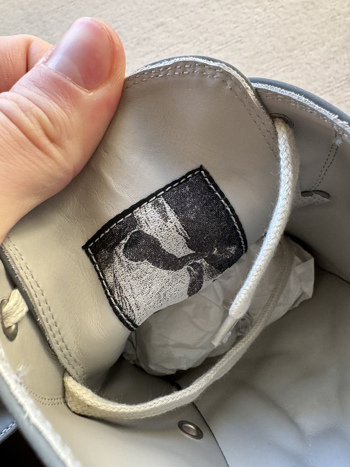 Rick Owens NEW | * 1 OF 1 SAMPLE * FW22 RUNWAY REFLEX LOWTOP RAMONES 44 Size US 11 / EU 44 - 10 Thumbnail