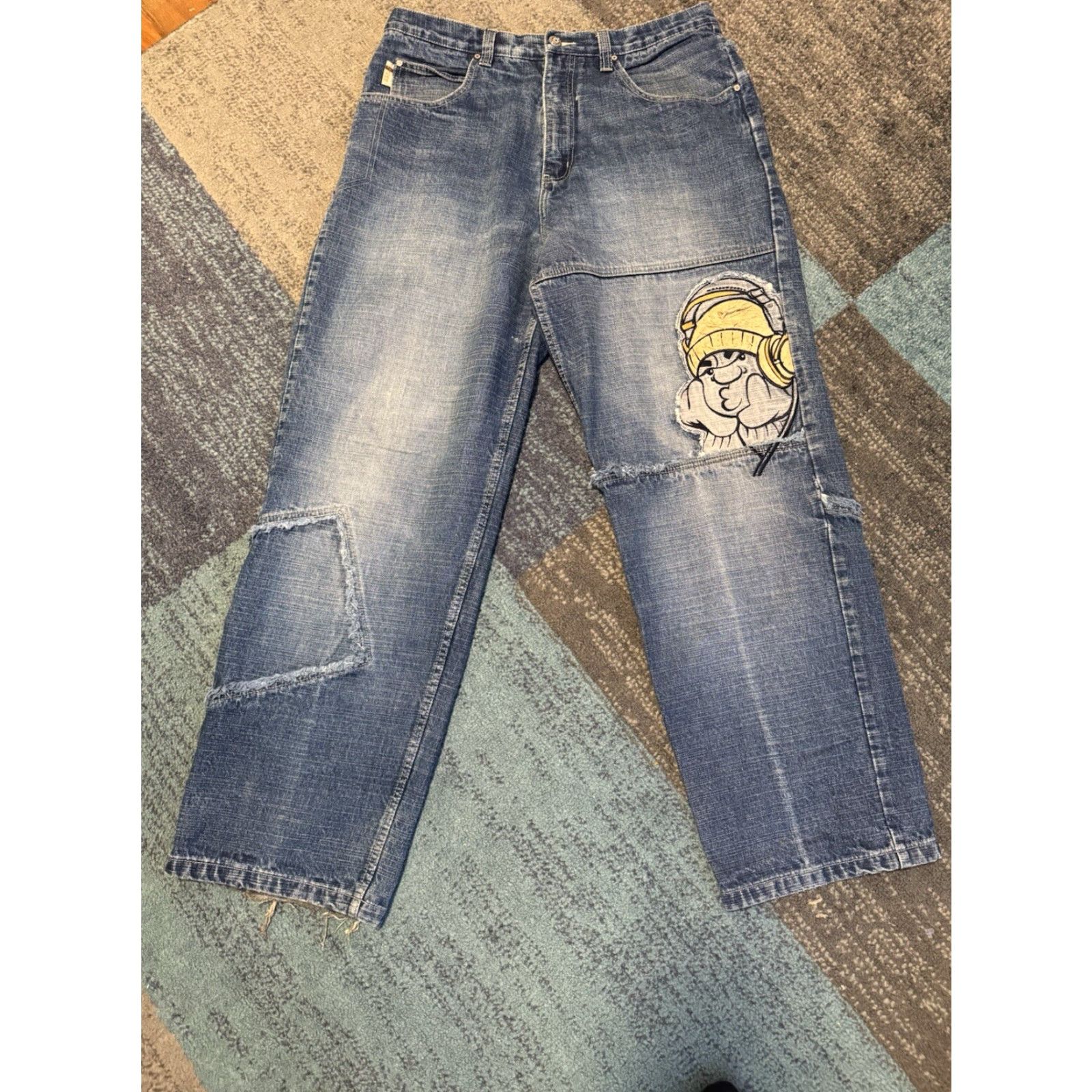 Southpole VINTAGE Southpole Jeans Baggy Denim 36 Hip Hop Embroidered Logo Headphones Denim Jeans Baggy Mens Size US 36 / EU 52 - 2 Thumbnail