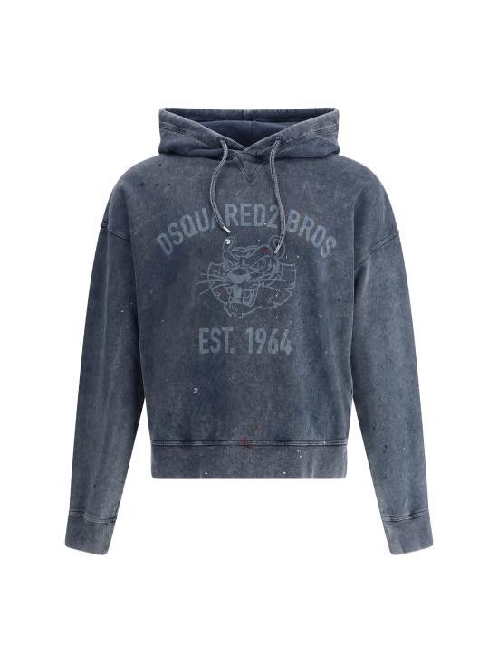 Dsquared2 DSQUARED2 Men Hoodies S74GU0848S25030 524 BLUE Size US S / EU 44-46 / 1 - 1 Thumbnail