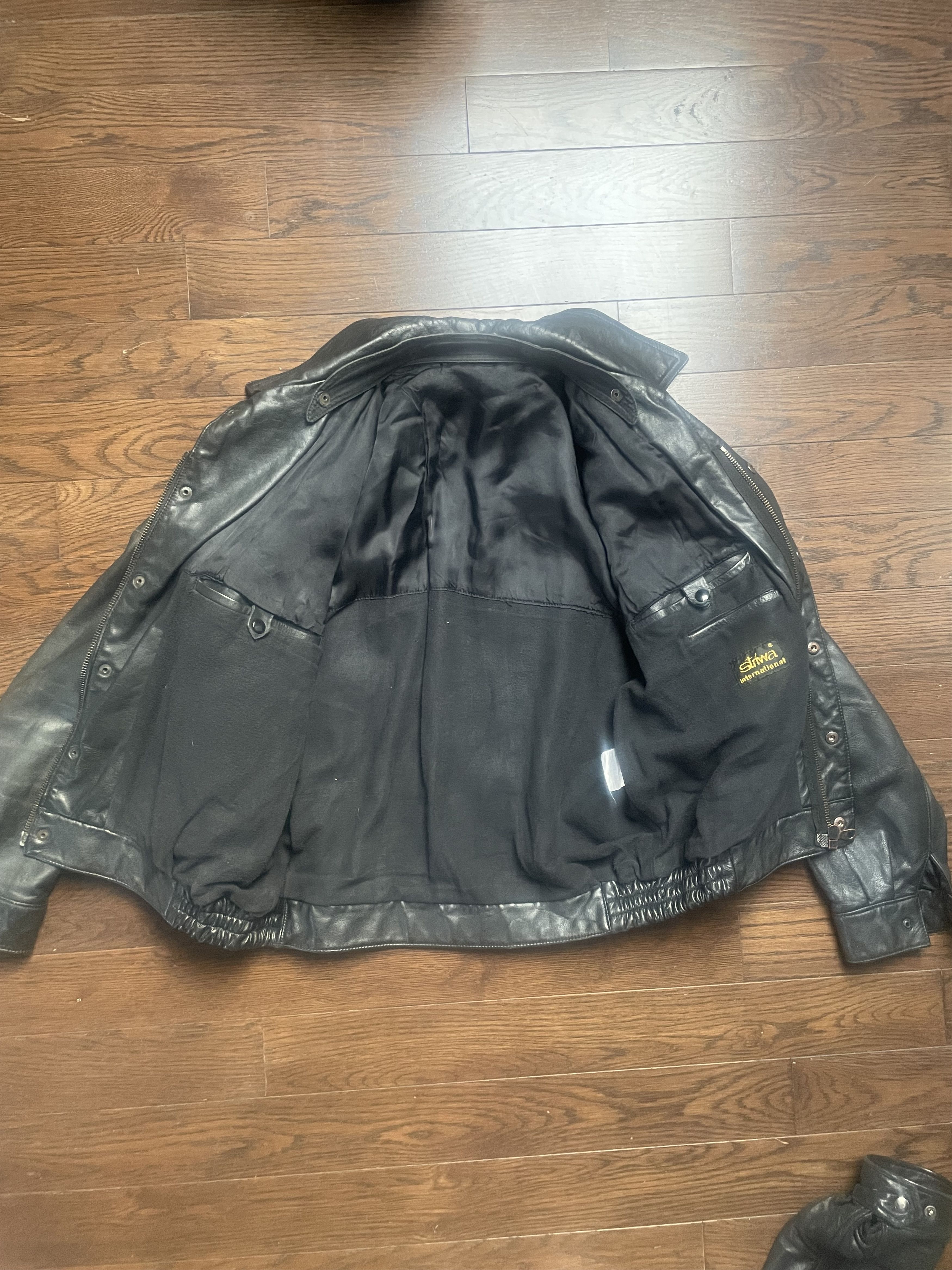 Vintage Vintage German Polizei Leather Blouson Size US M / EU 48-50 / 2 - 7 Thumbnail