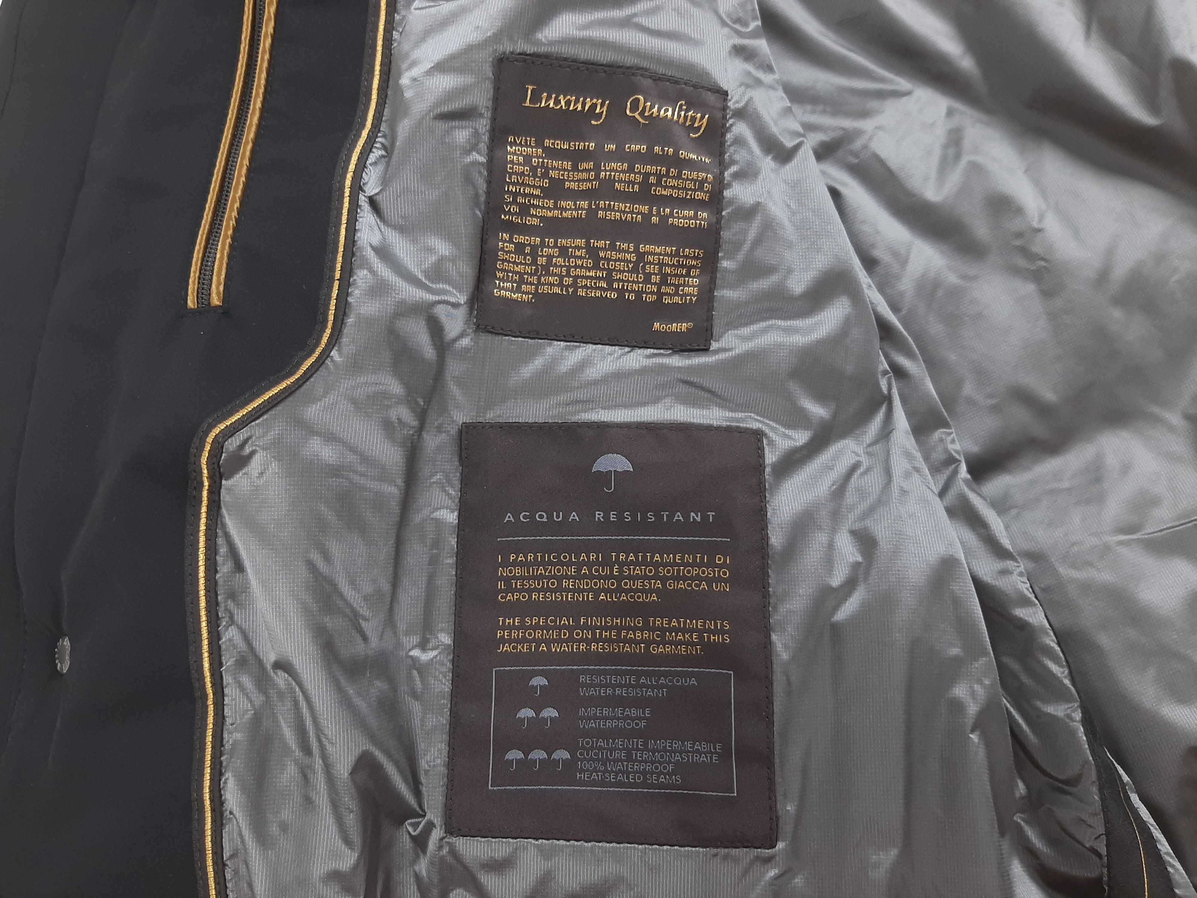 MooRER Moorer Salomone-SHK Jacket Black Men's Size IT 50 L Size US M / EU 48-50 / 2 - 16 Thumbnail