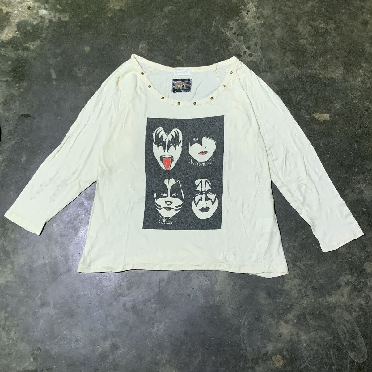 Band tees KISS by hyphen word gallery Rock Style