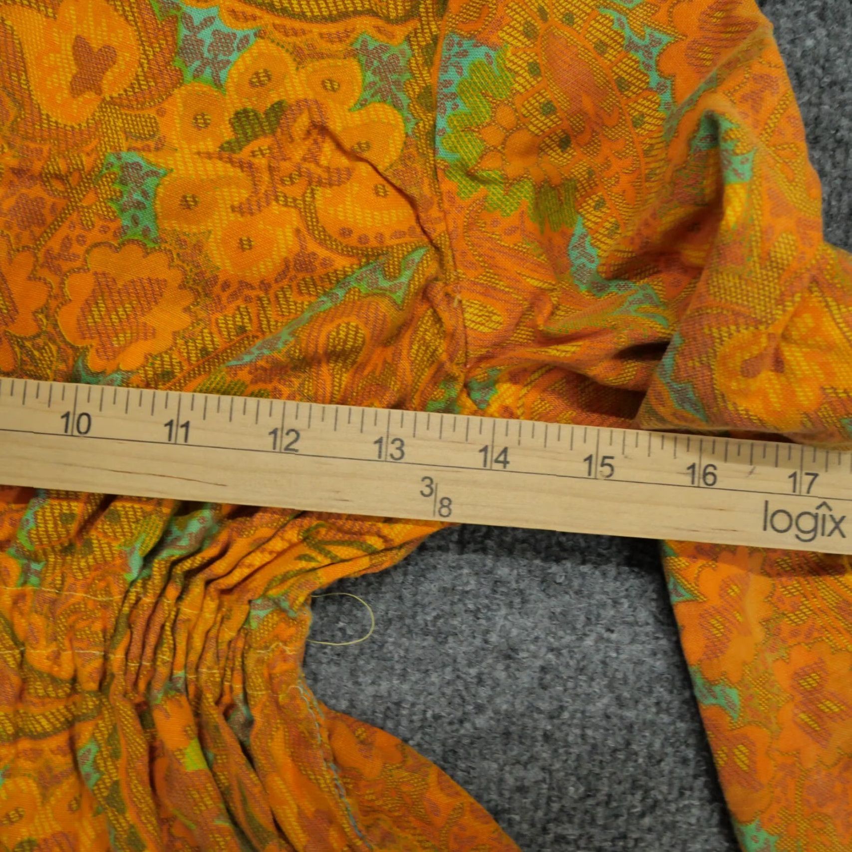 Vintage VINTAGE Handmade Dress Womens Yellow Orange Paisley Long High Low Hippie 60s 70s Sundress Small Regular Women's Size S / US 4 / IT 40 - 7 Thumbnail